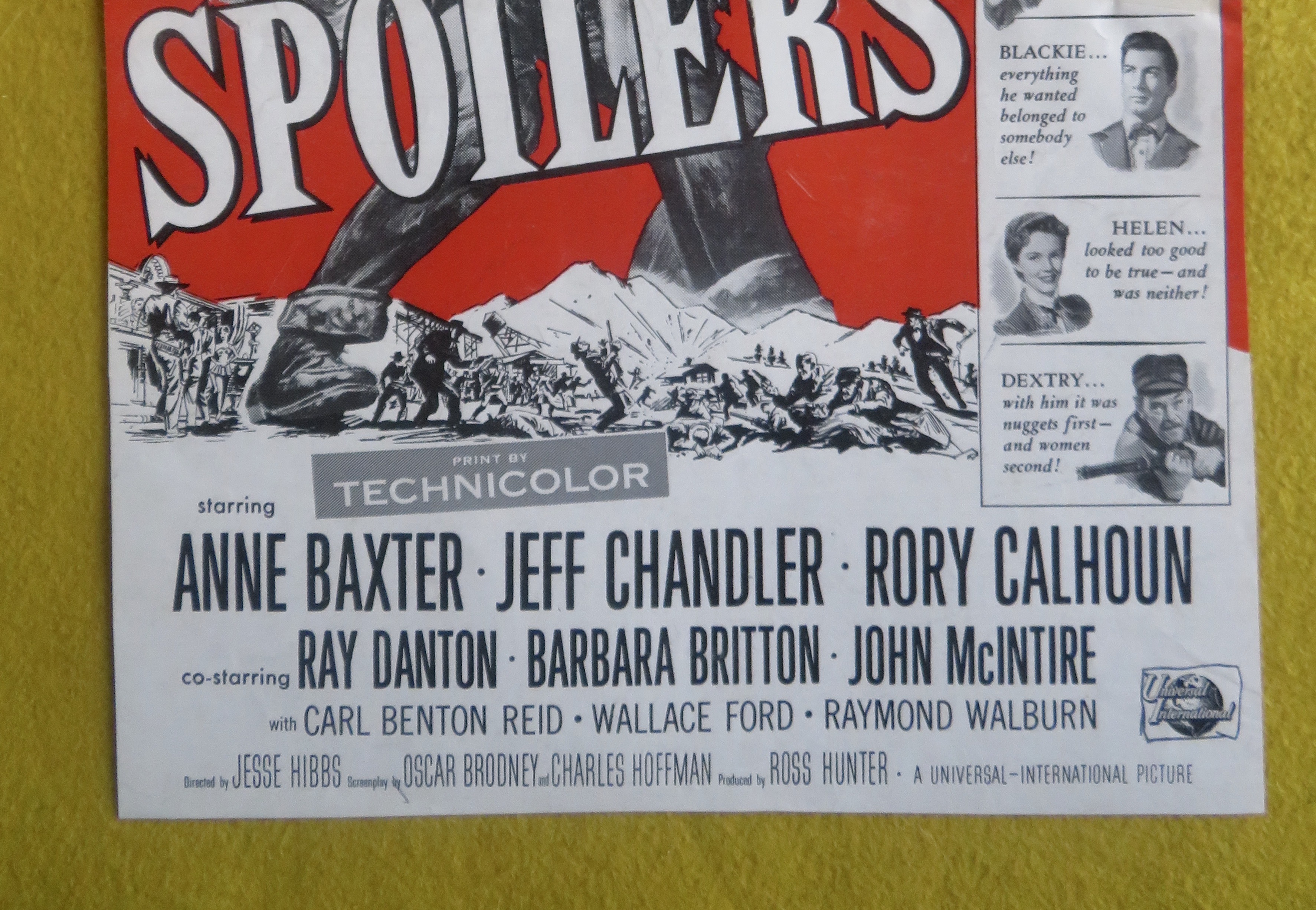 1955 The Spoilers with A Baxter, J Chandler & R Calhoun