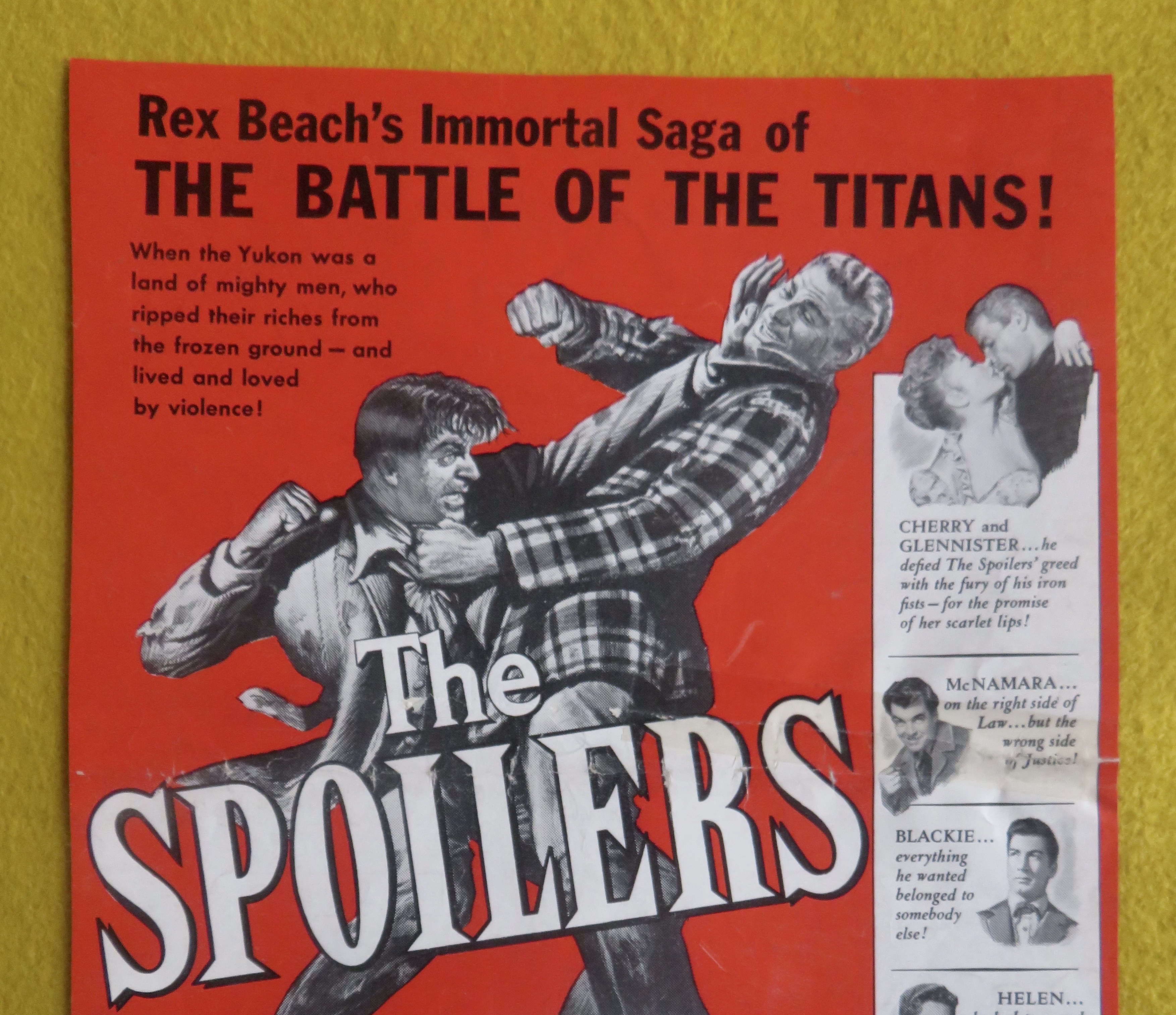 1955 The Spoilers with A Baxter, J Chandler & R Calhoun