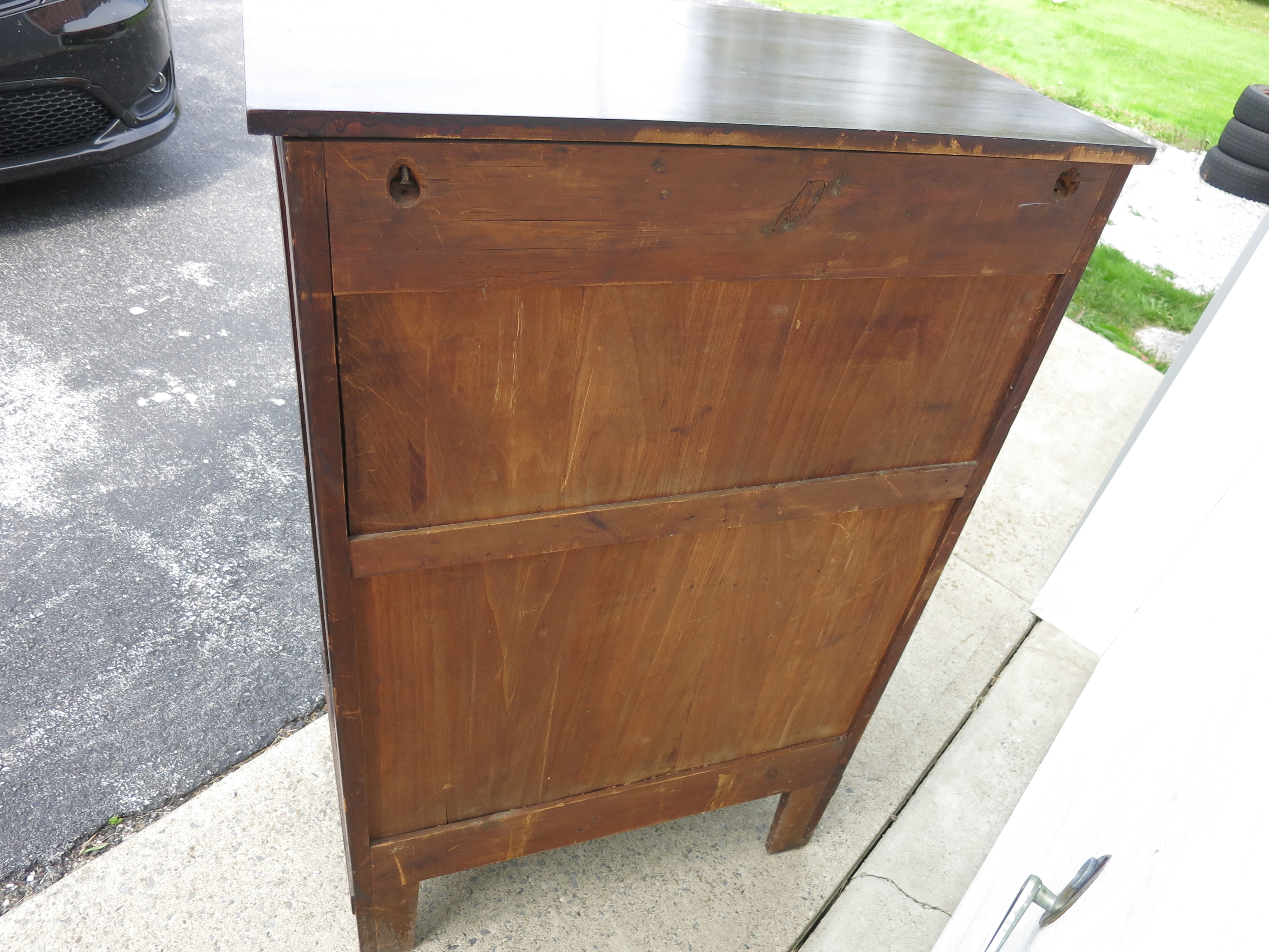Antique Butlers Desk Dresser Chest Claw Feet American