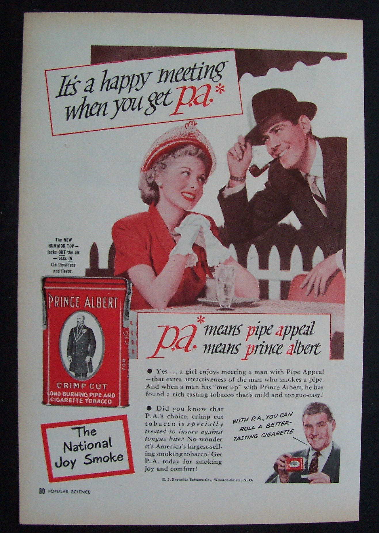 1949 Prince Albert Pipe & Cigarette Tobacco