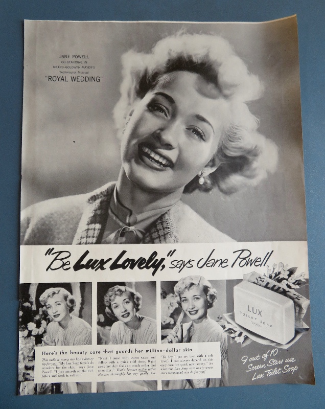 1951 Lux Soap with Television Star Jane Powell