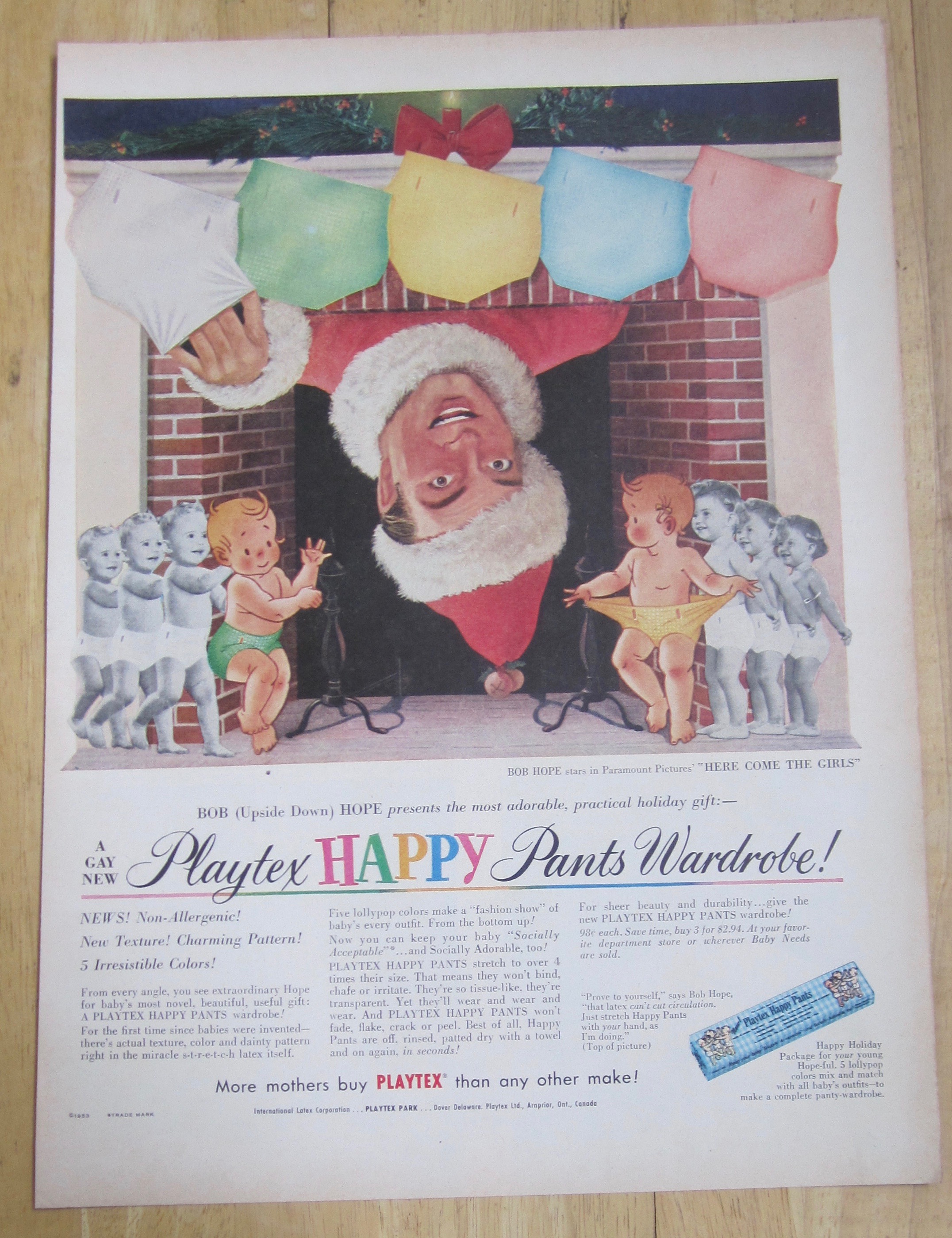 1953 Playtex Happy Pants with Bob Hope