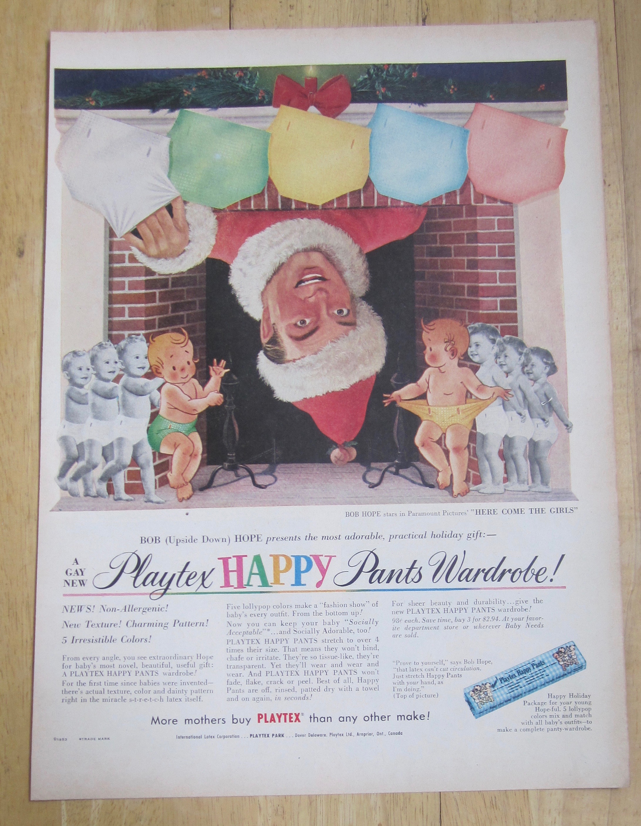 1953 Playtex Happy Pants with Bob Hope