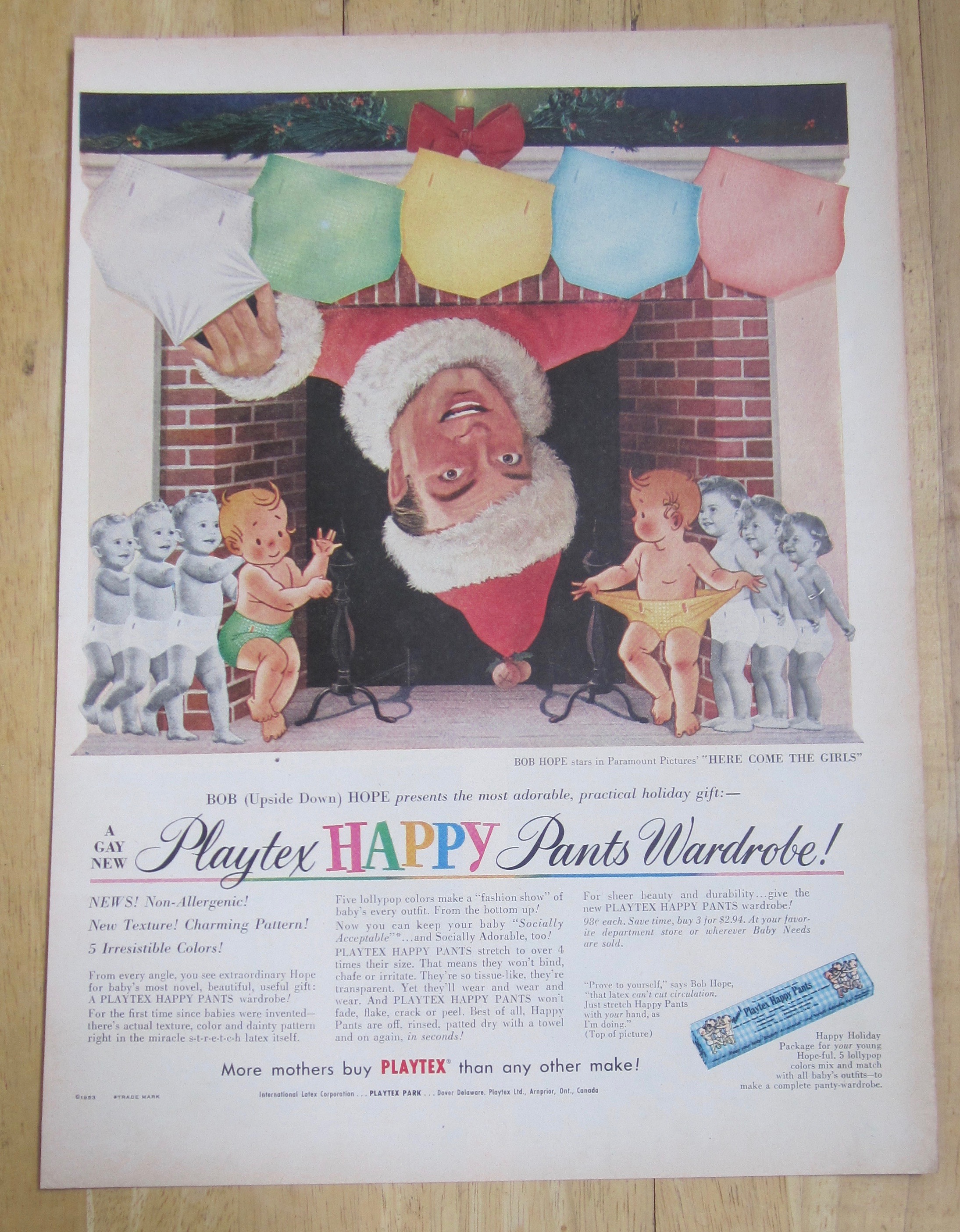 1953 Playtex Happy Pants with Bob Hope