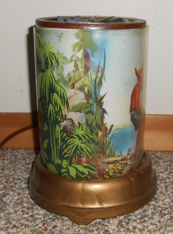 VINTAGE The Fountain Of Youth Roto-Vue Lamp - WORKING