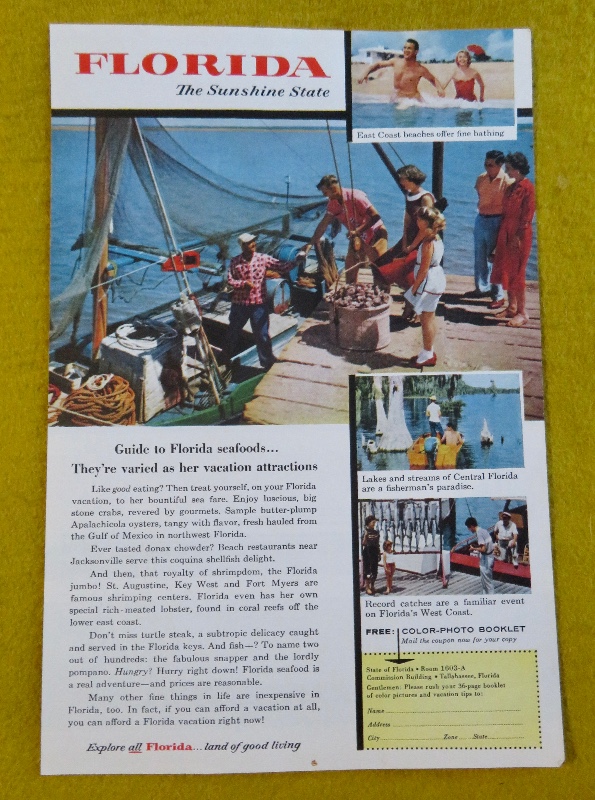 1956 Florida with a Family About to Board a Fishing Boat
