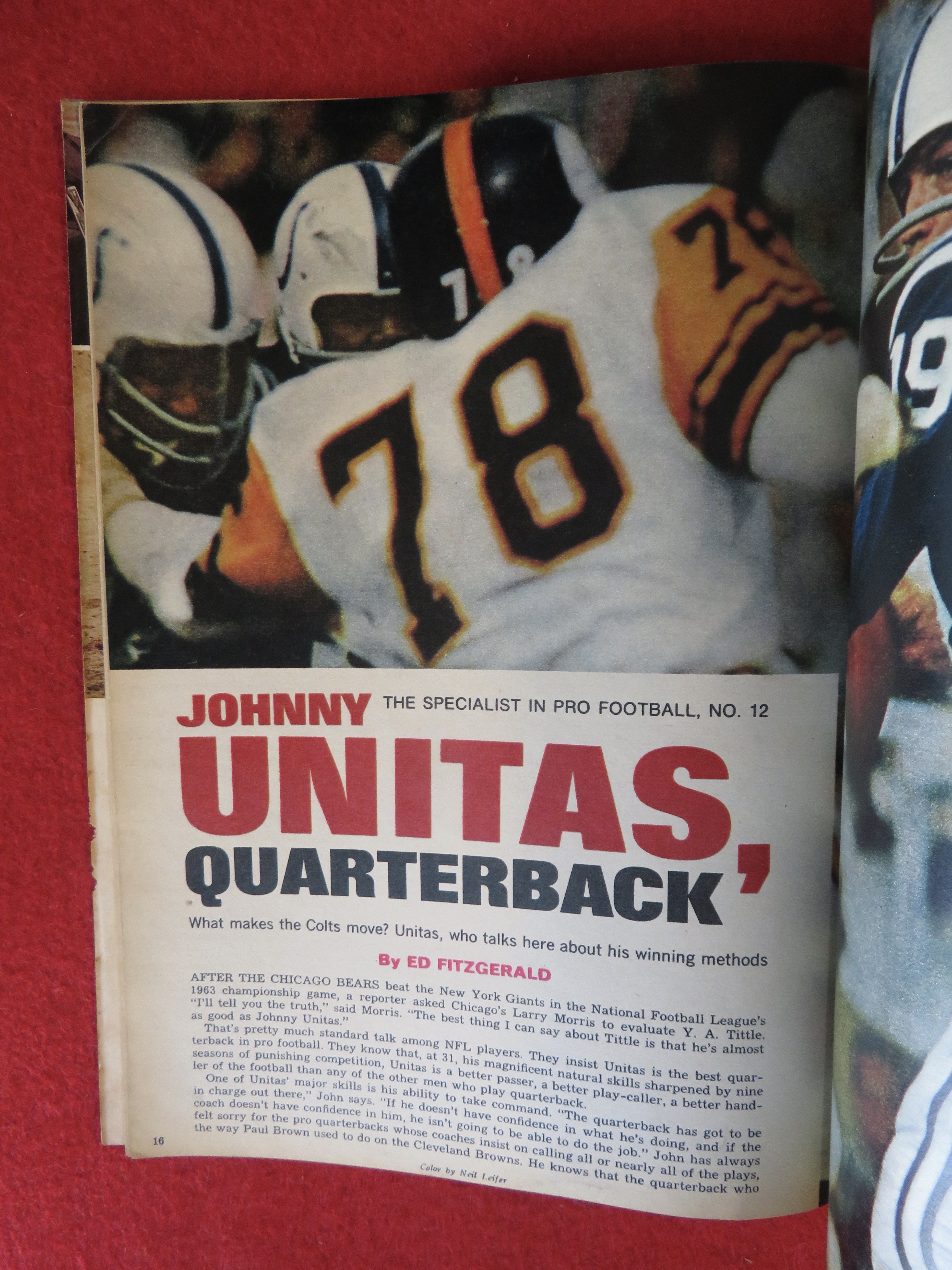 Sport Magazine January 1965 Johnny Unitas
