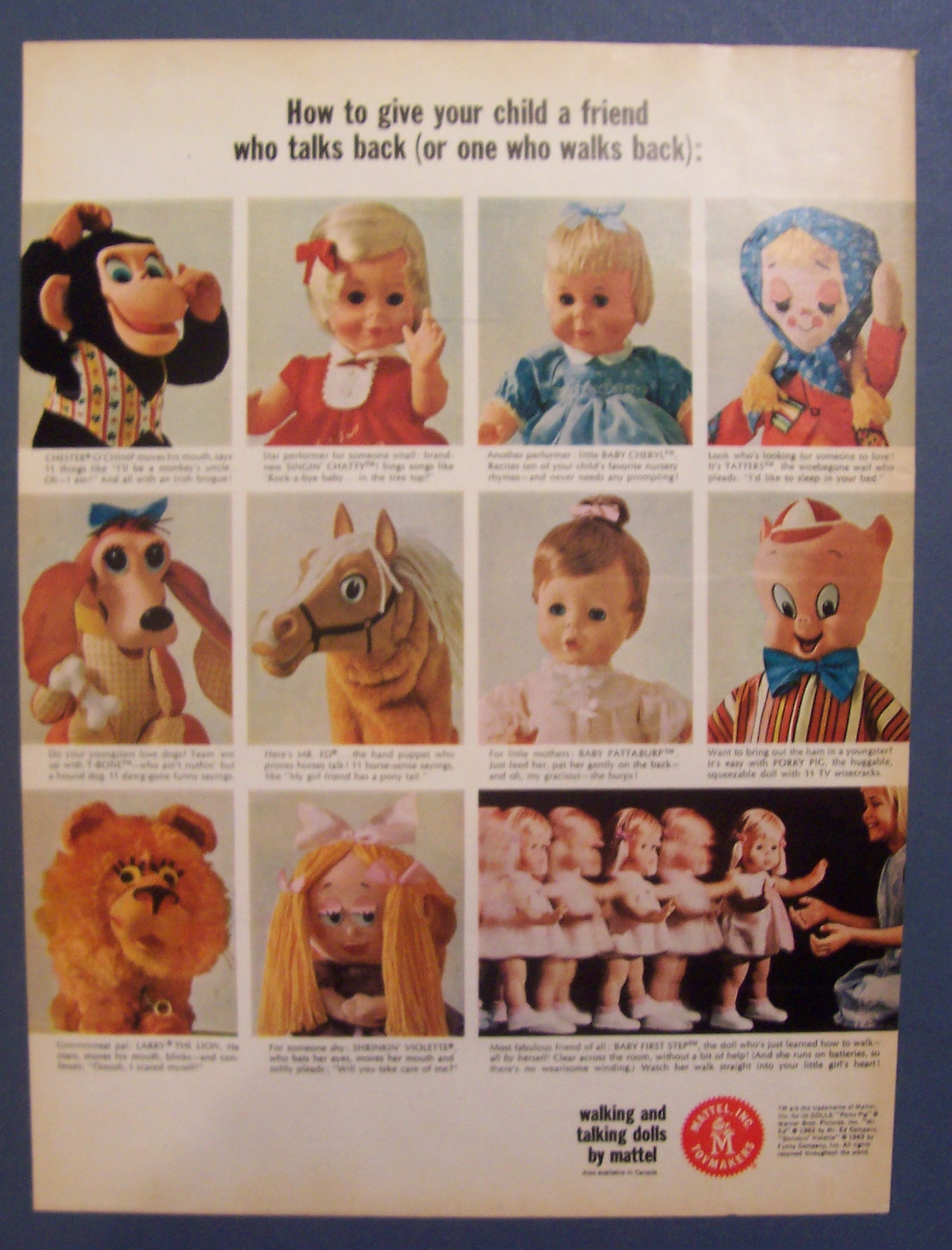 Vintage Ad: 1965 Mattel Toys