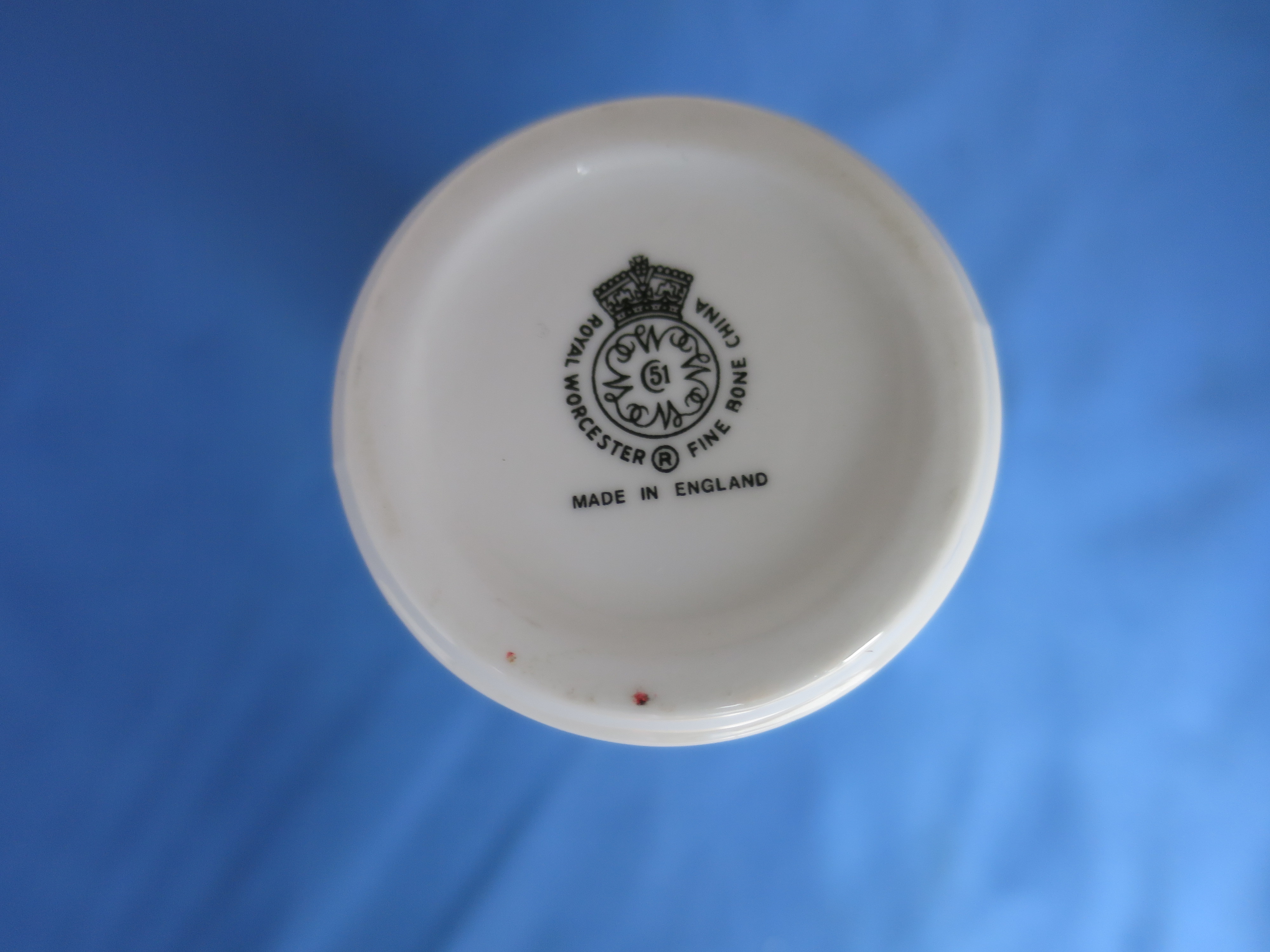 Royal Worcester Bone China Bud Vase Hibiscus Floral