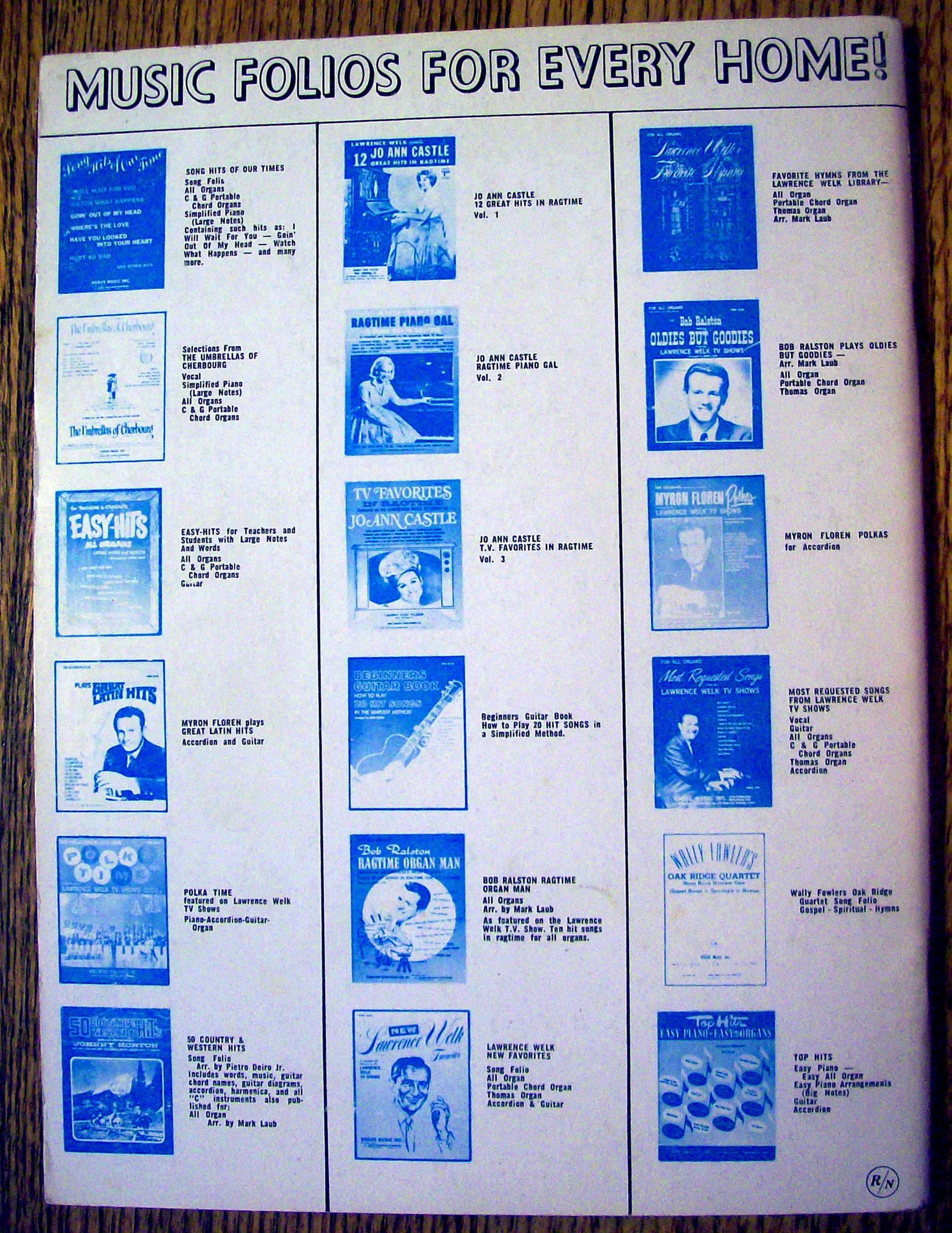 1963 Rock Revival Song Book By Otis & Stein