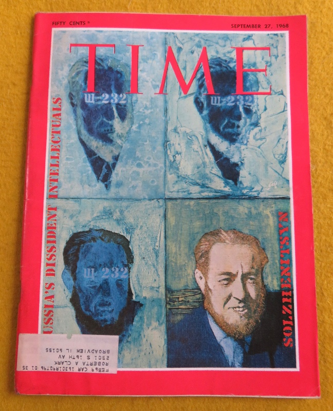 Time Magazine September 27, 1968 Russia's Dissident Intellectuals