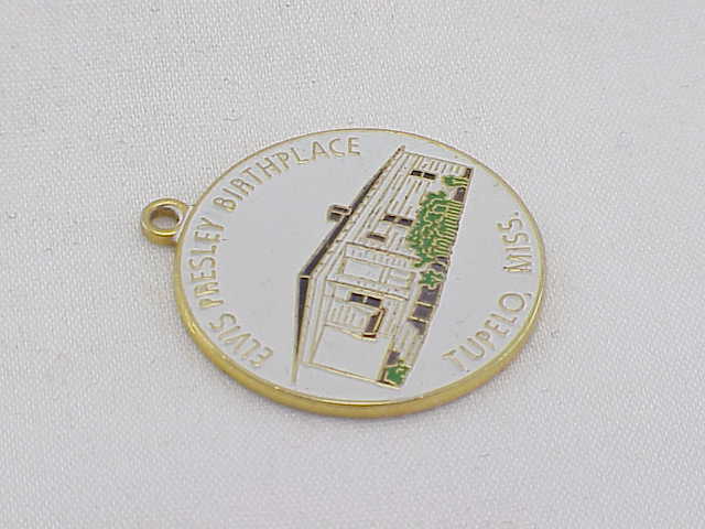 Elvis Presley Birthplace Tupelo, Mississippi Enamel Charm Or Pendant