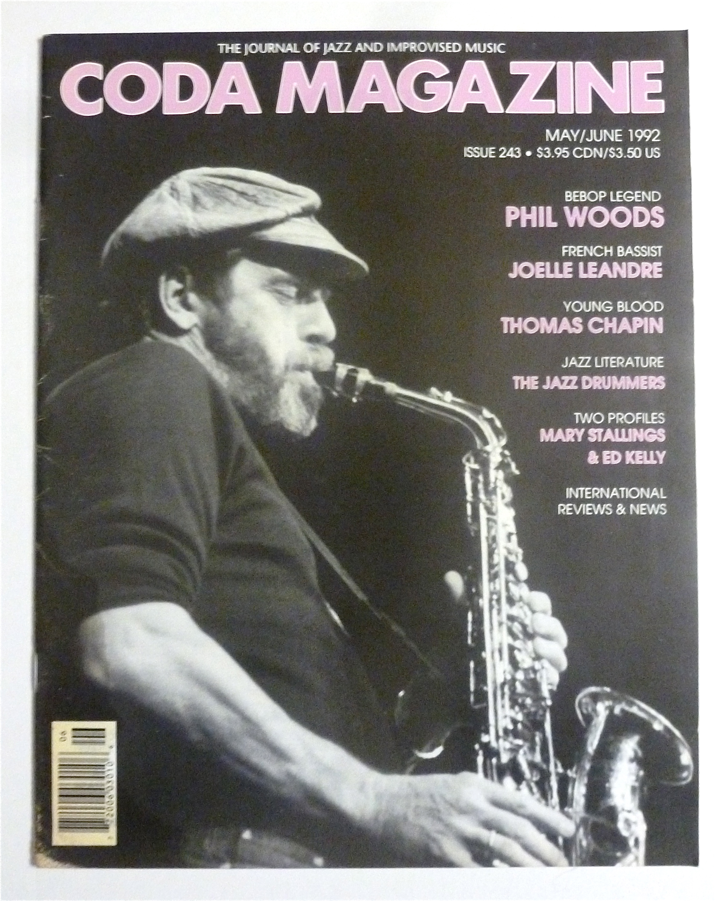 Coda Magazine May/June 1992 Phil Woods