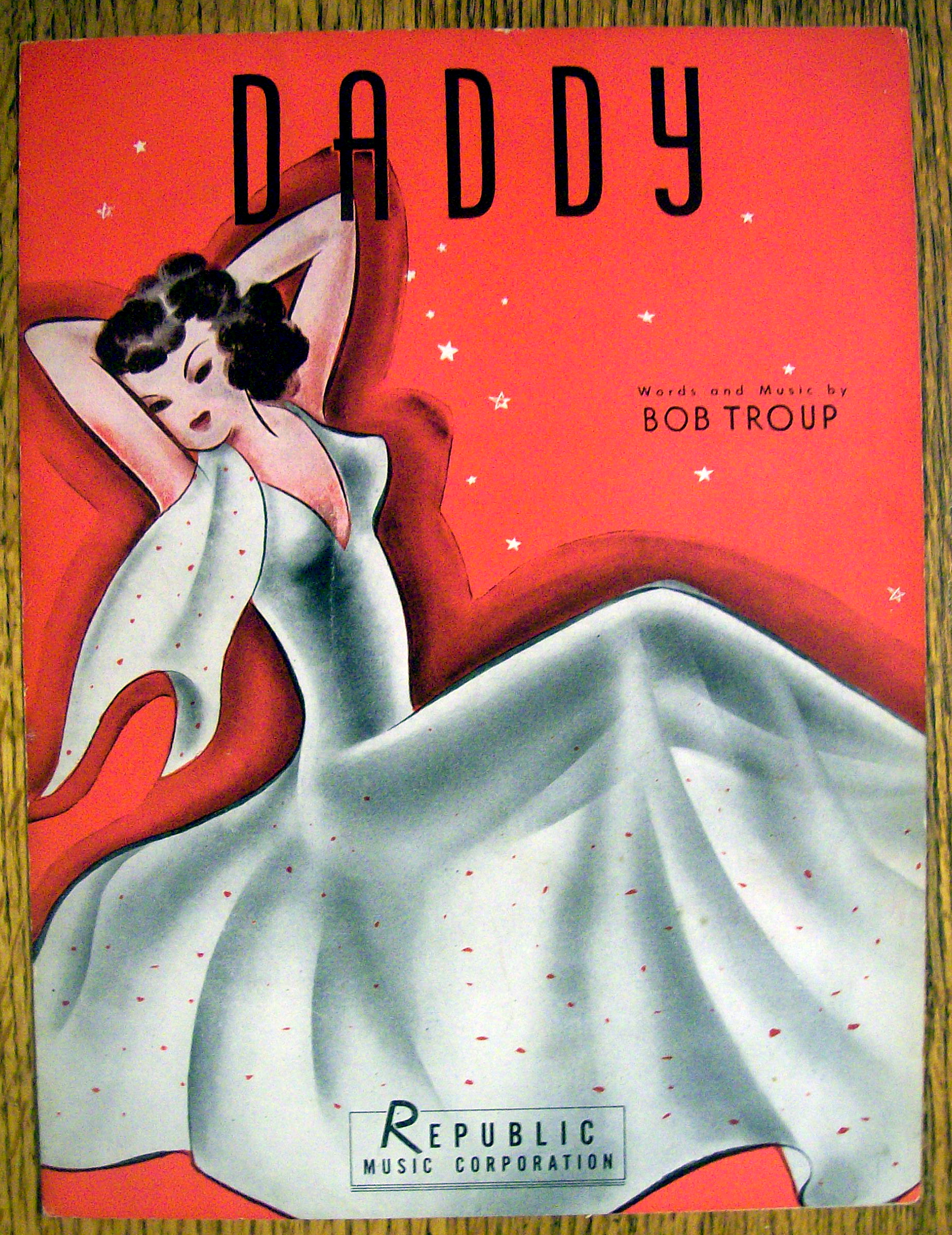 Sheet Music For 1941 Daddy