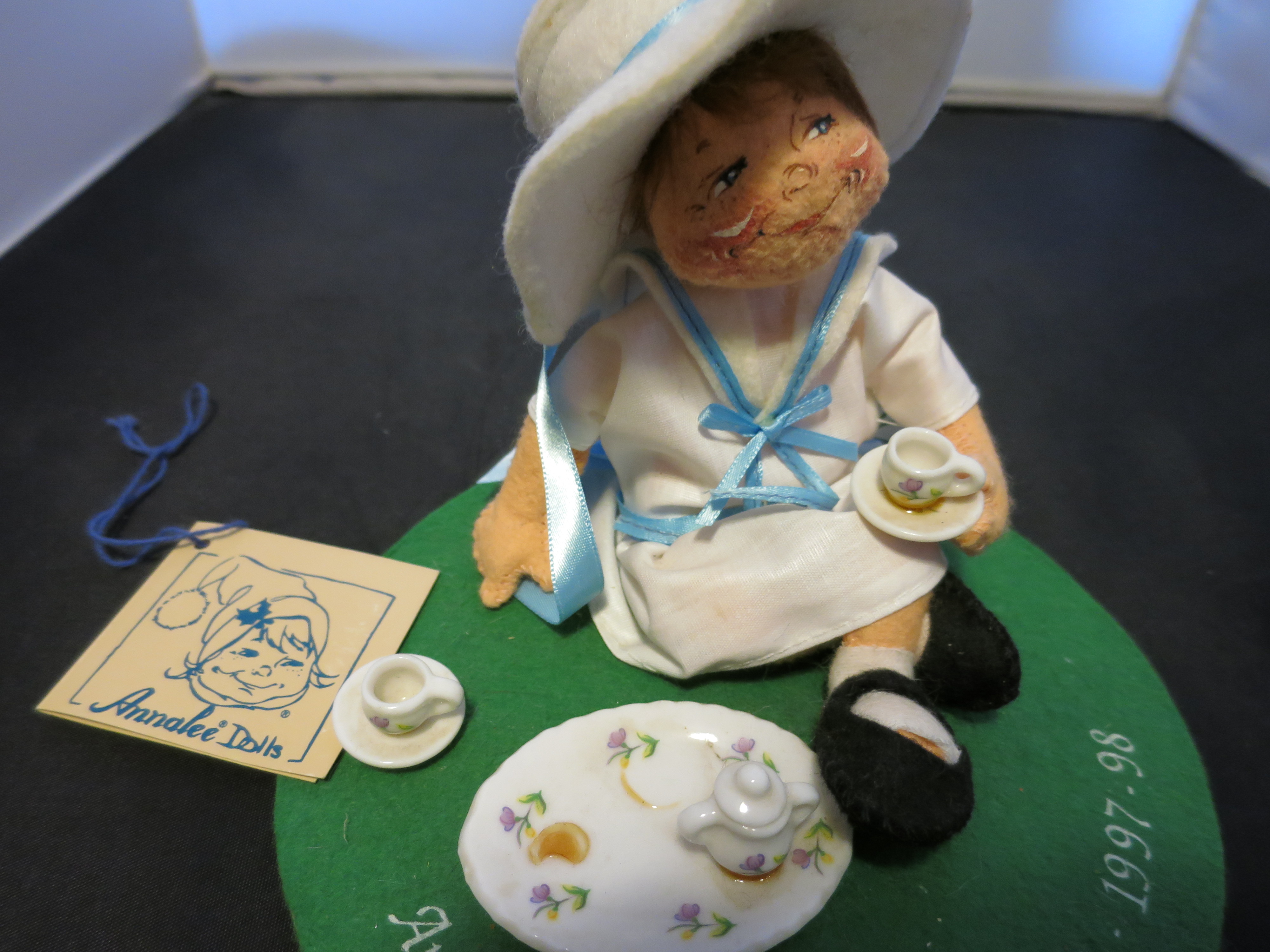 Annalee Doll Society Logo Kid 1997-98 called Tea Time