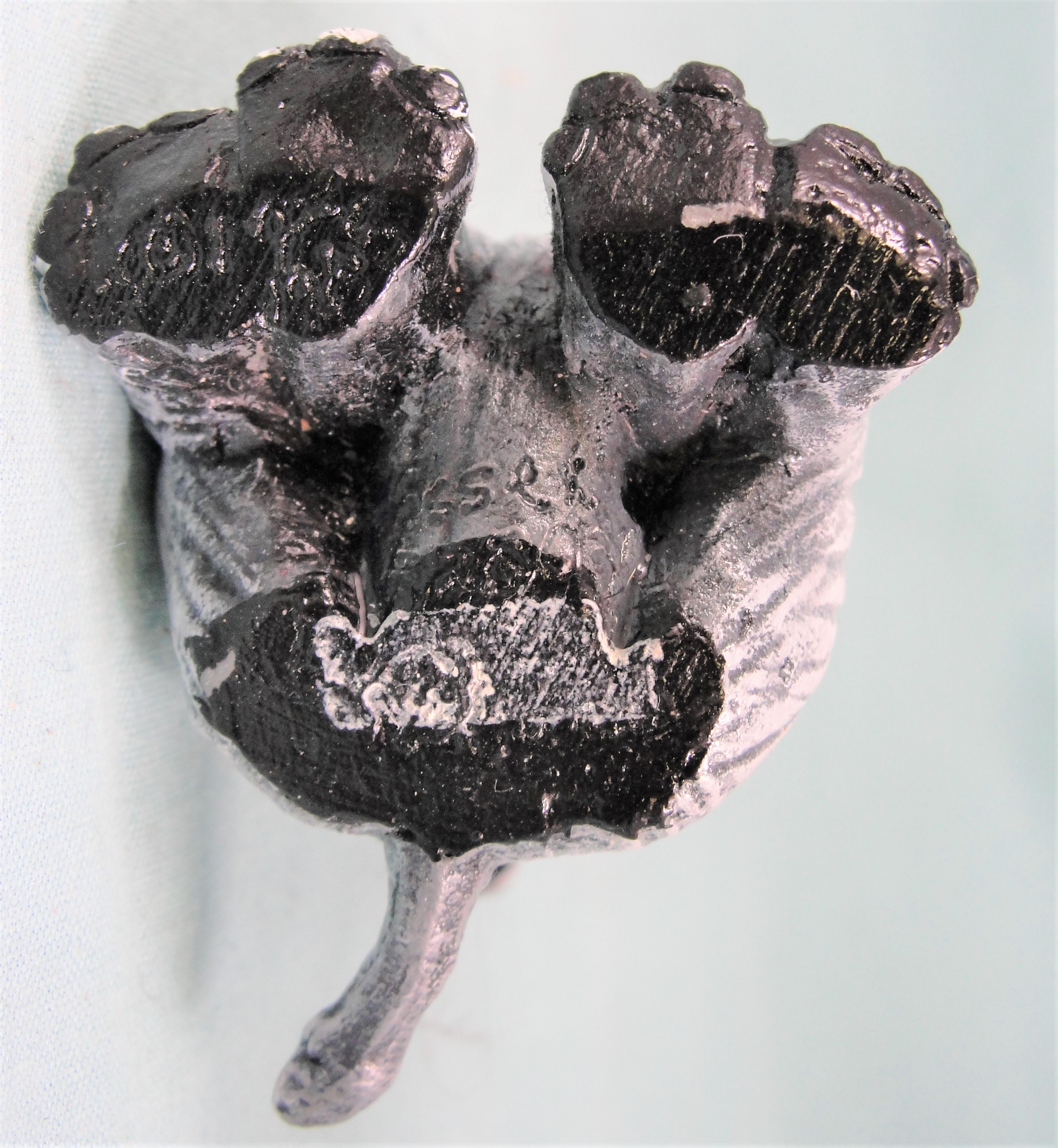 Essex Metal Painted Miniature Sitting Elephant