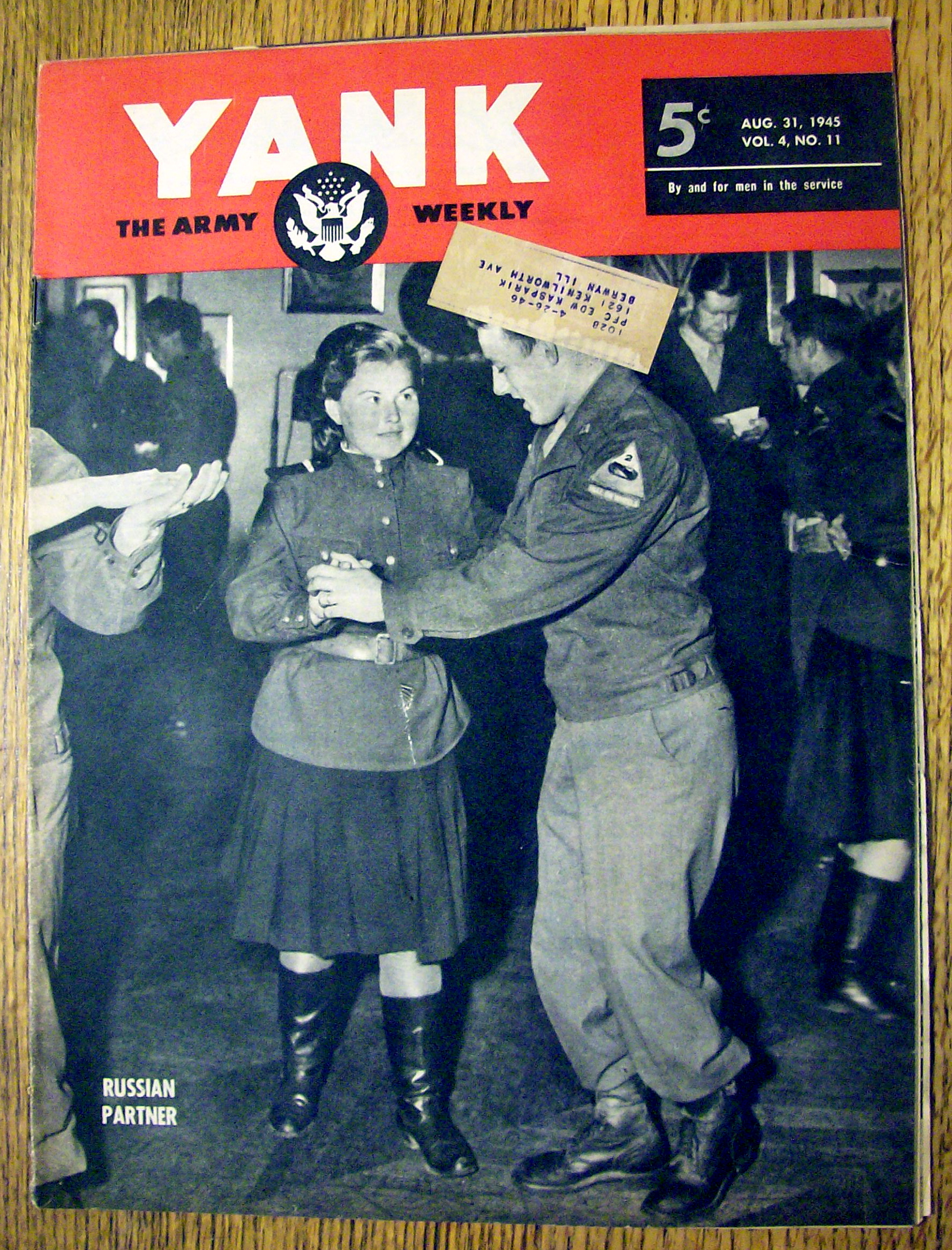 Yank Army Weekly Magazine August 31, 1945