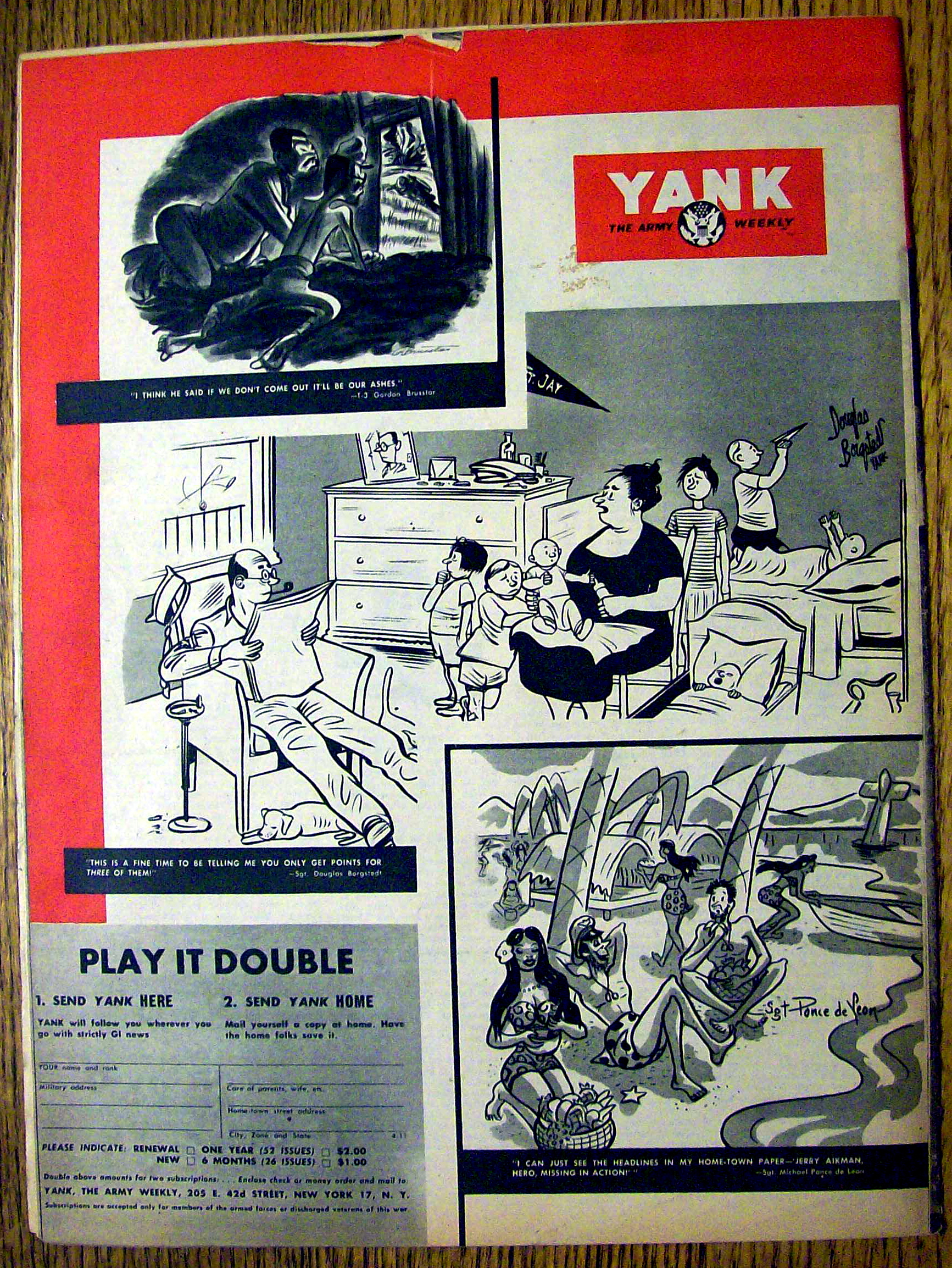 Yank Army Weekly Magazine August 31, 1945