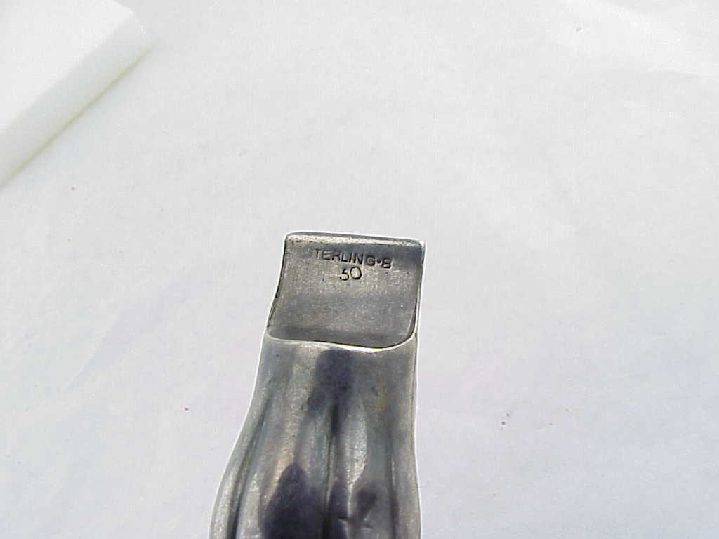 Antique Victorian Sterling Silver Whistle Pendant Or Watch Fob