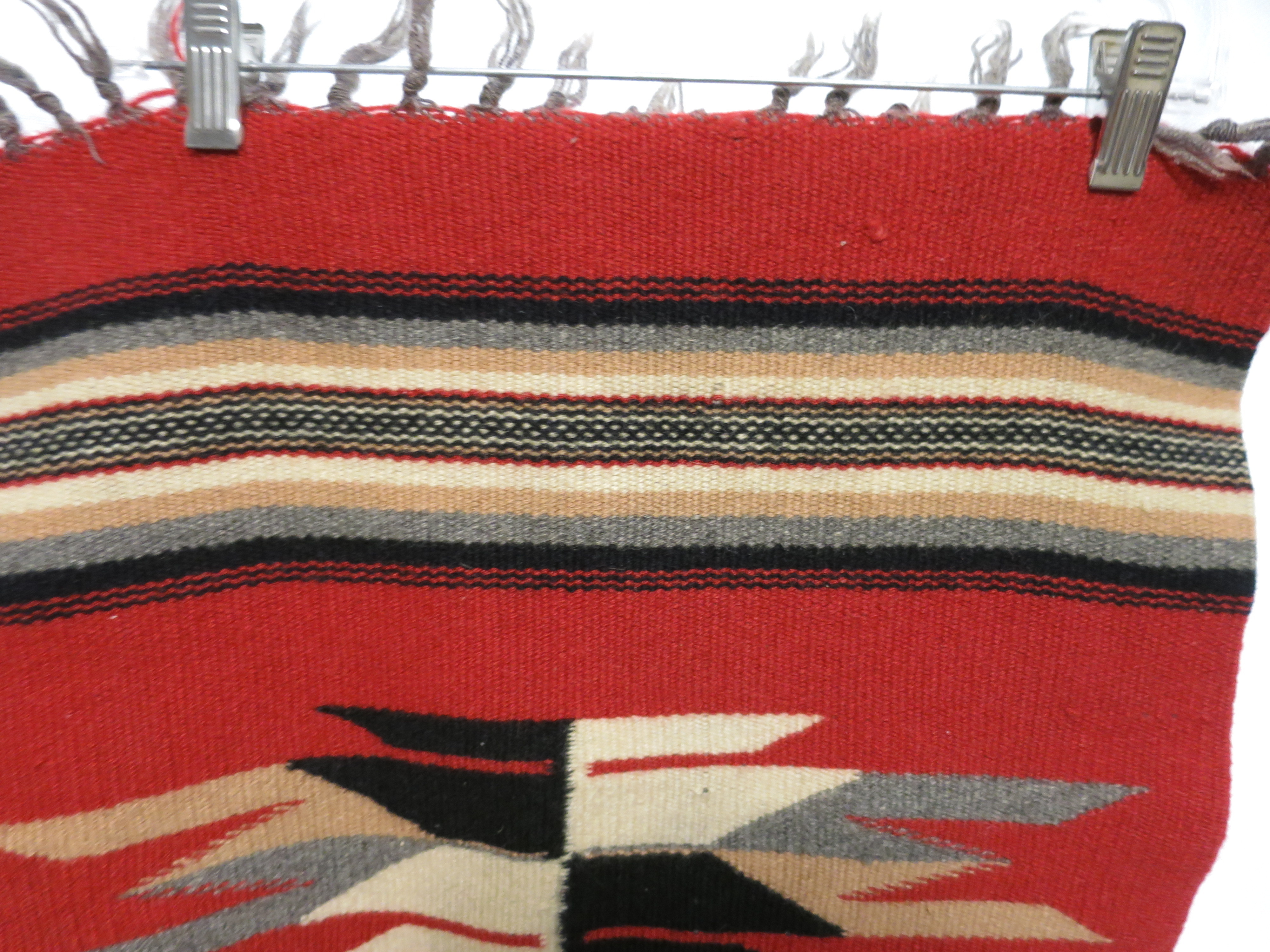 South Western Hand Woven Small Wool Tapestry Table Rug or Sitting