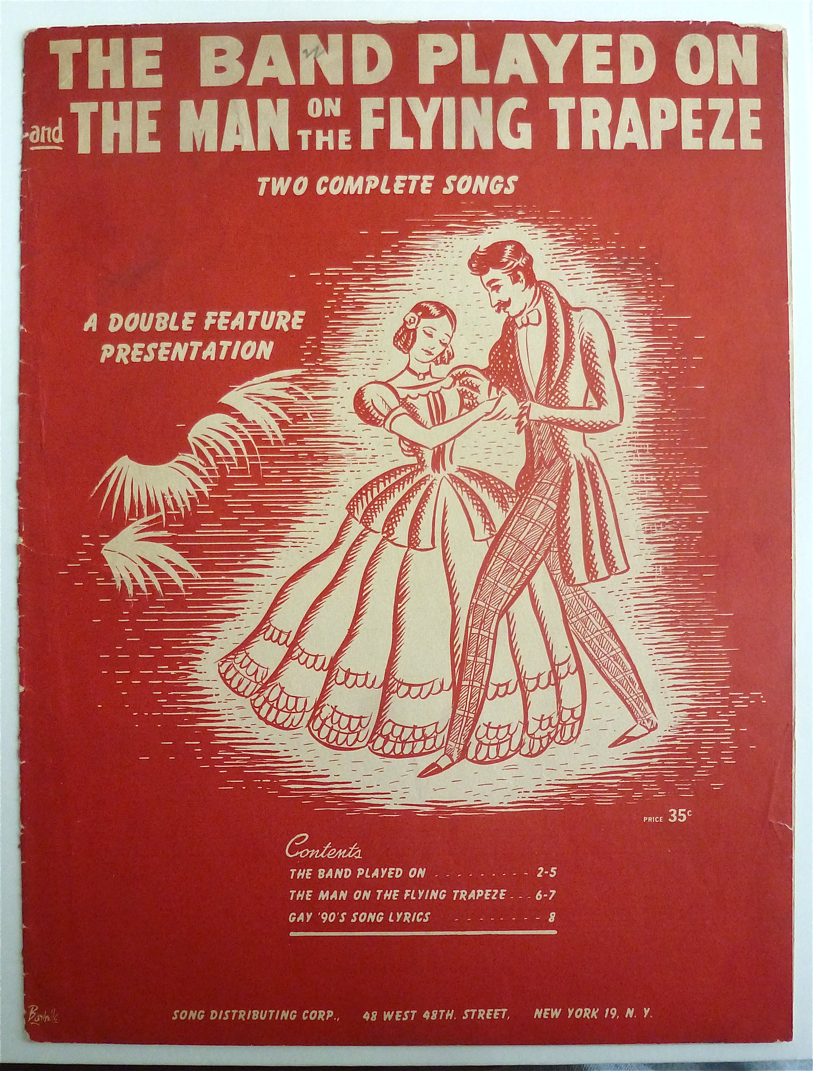 Sheet Music For 1926 The Band Played On