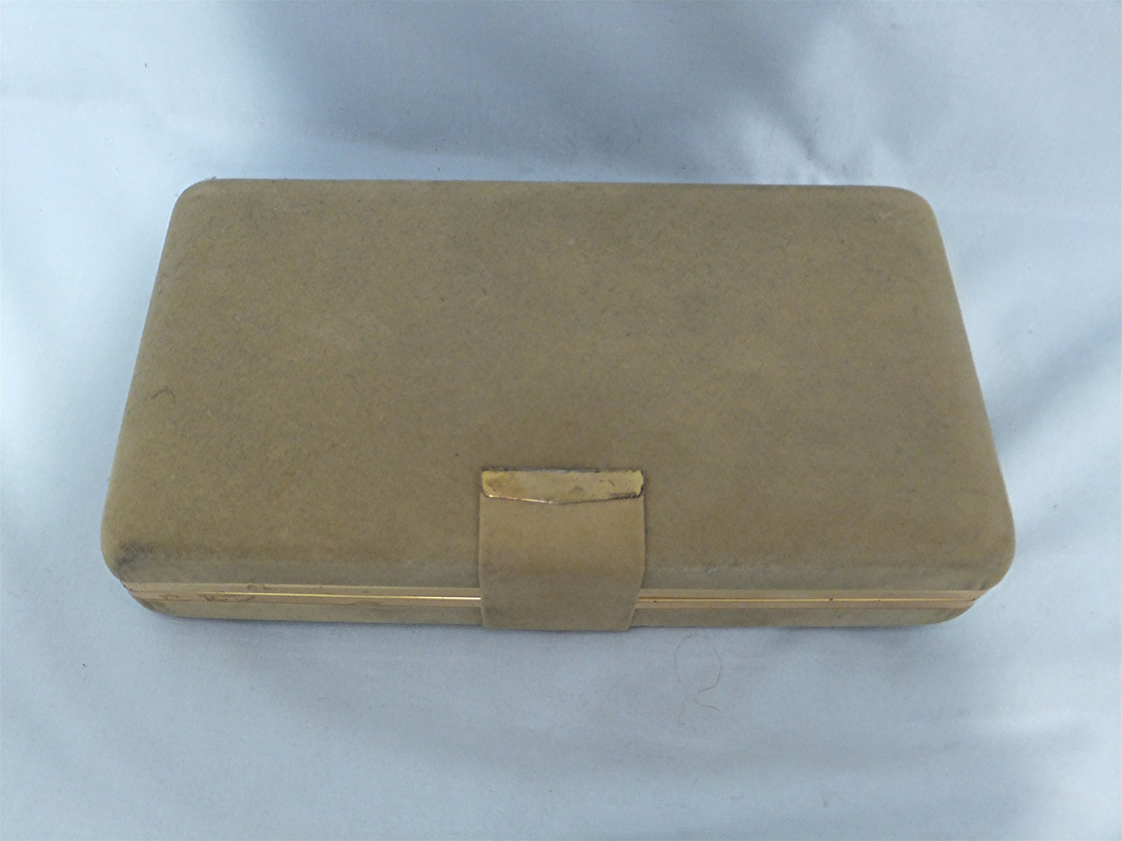 Cream Velvet  Jewel  Box.