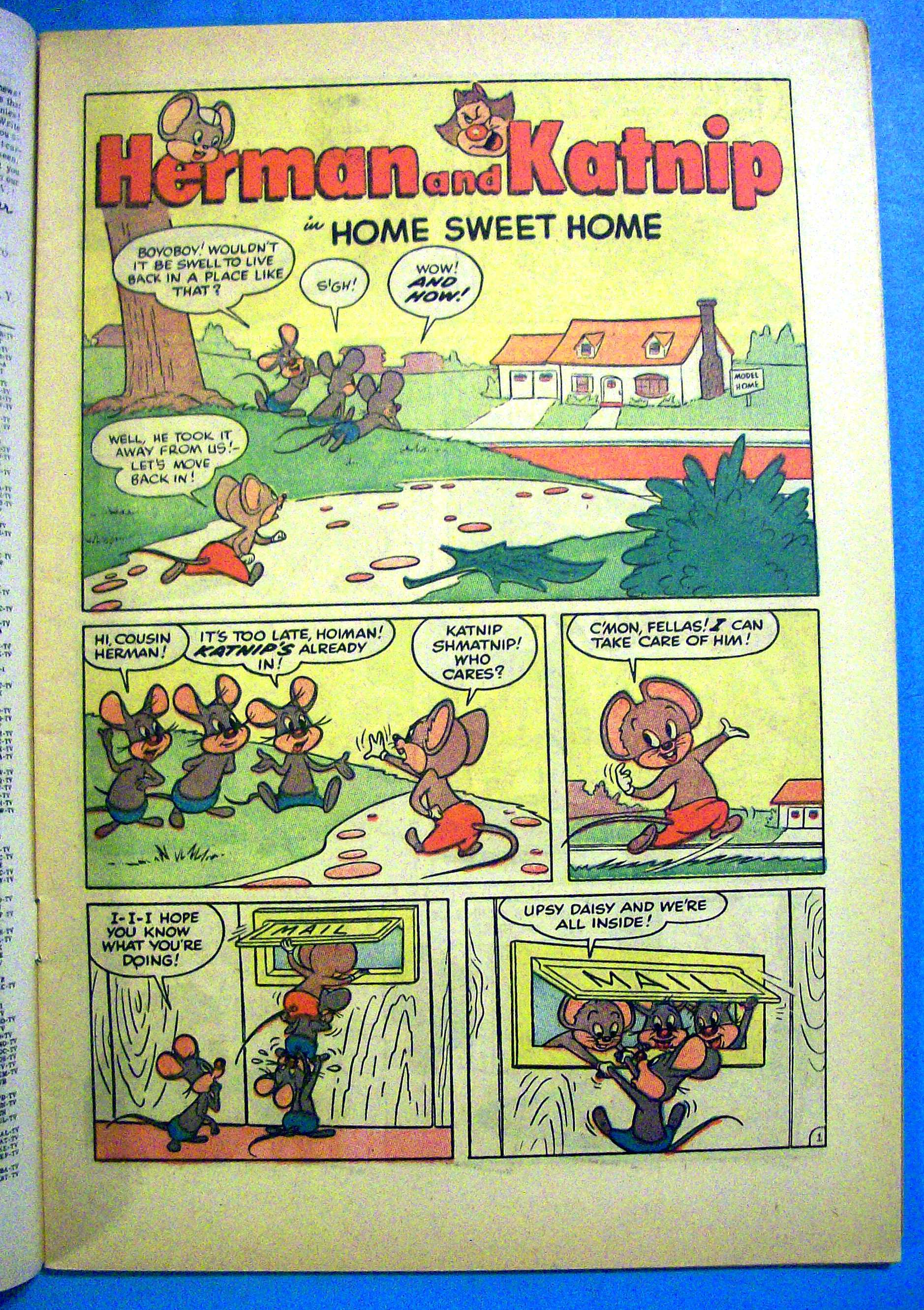 Herman And Katnip Comic #41 February 1961 The Wind Up