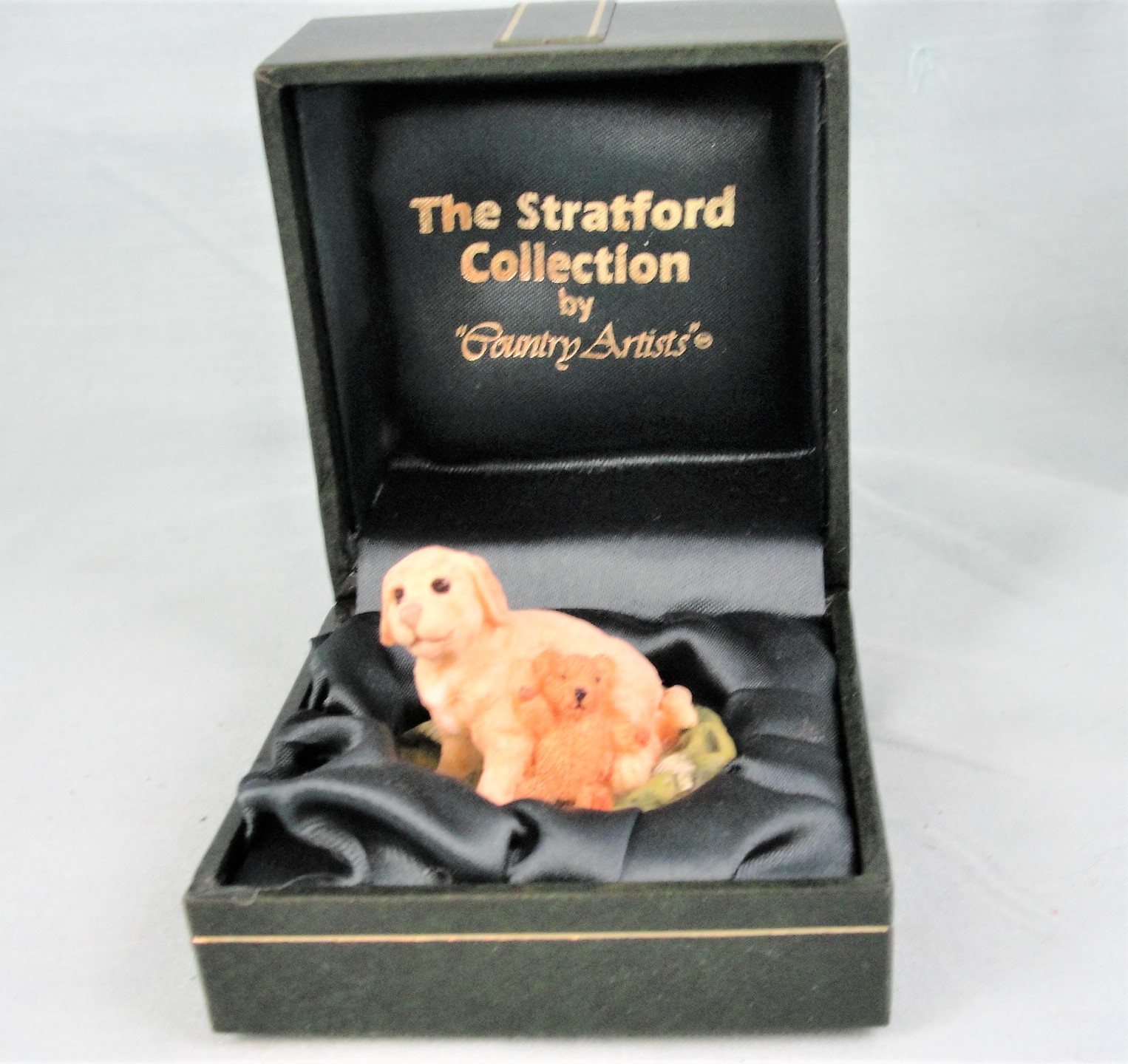 Country Artists Stratford Collection Puppy & Teddy Bear