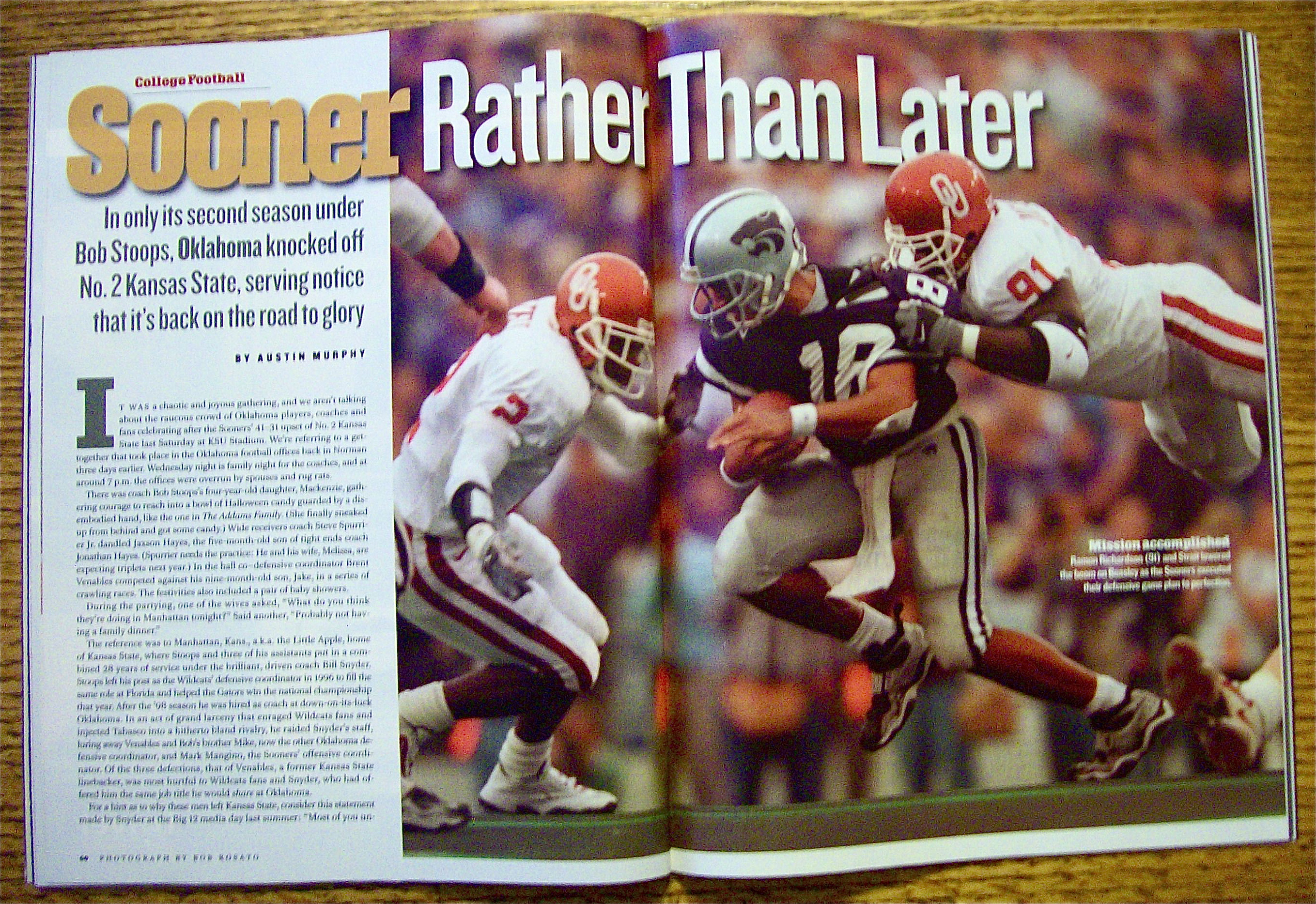 Sport Illustrated Magazine October 23, 2000 Rich Gannon