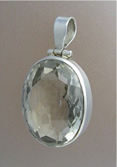Citrine Sterling Silver Bezel Set Pendant