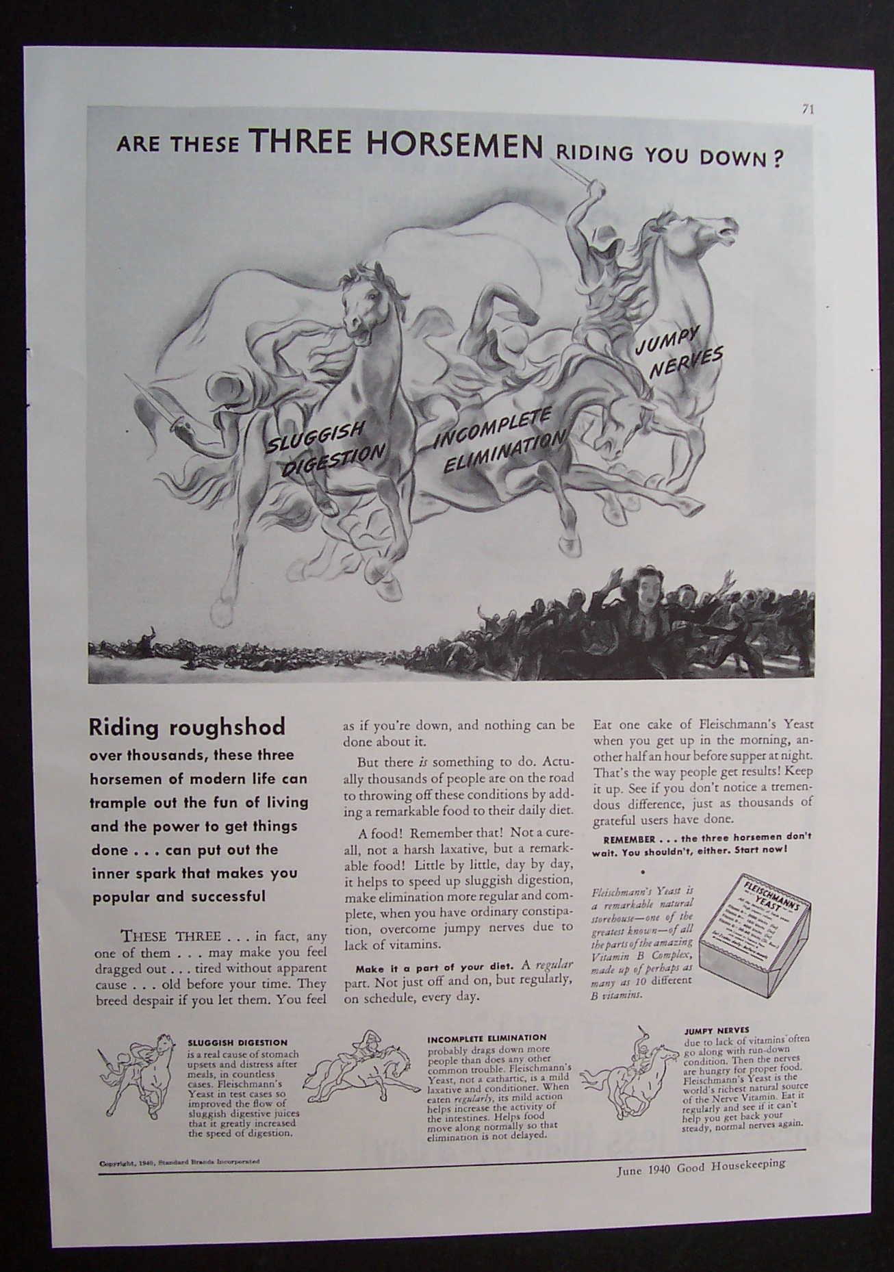 1940  Fleischmann's  Yeast