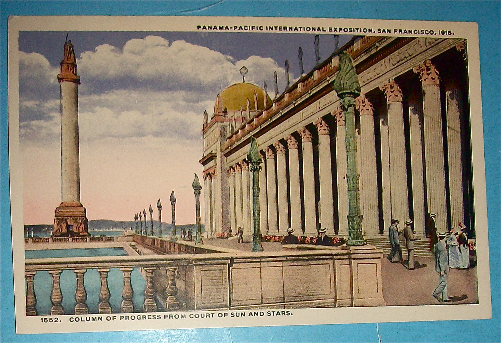 Column Of Progress From Court Of Sun & Stars Postcard