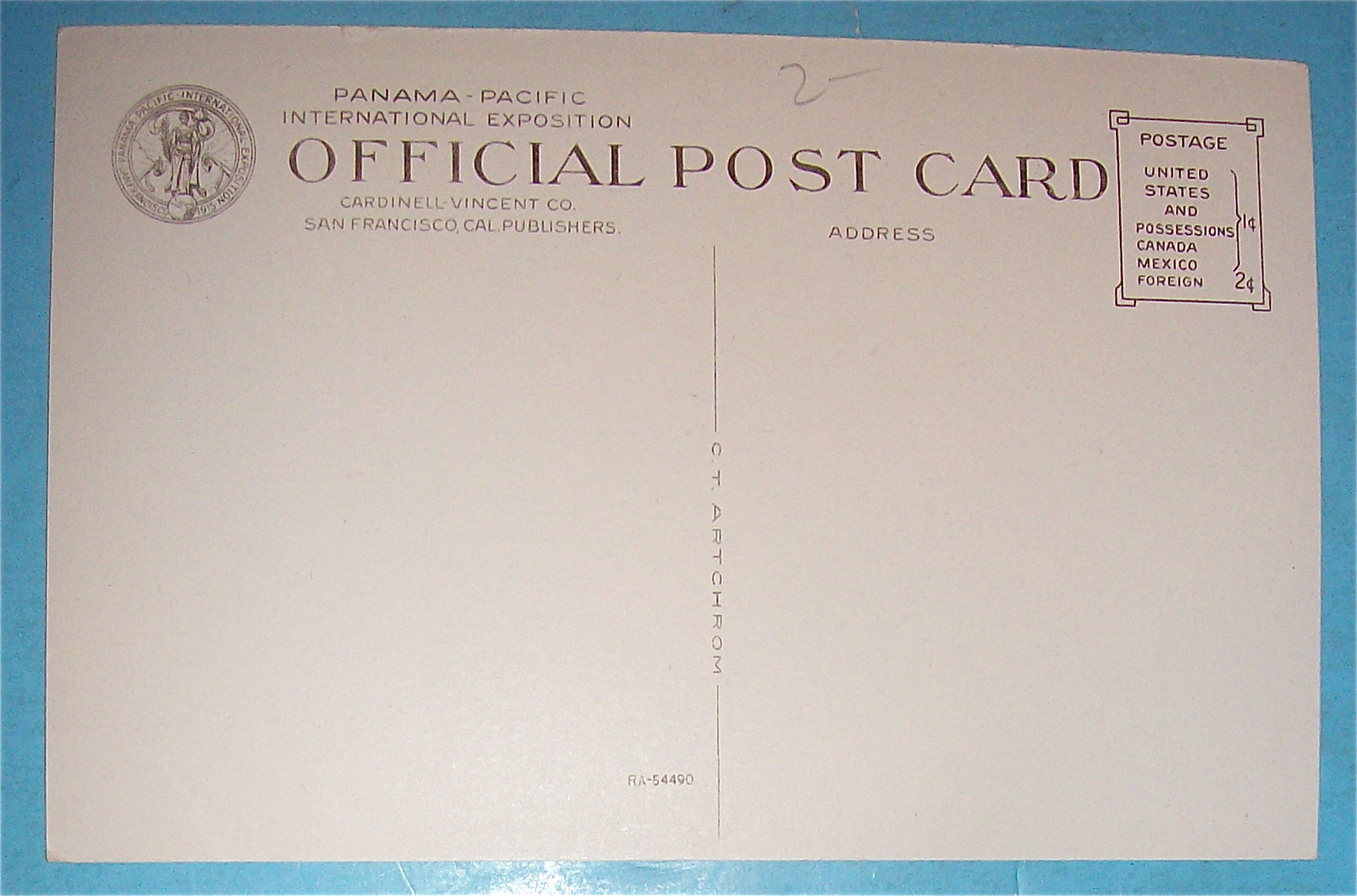Column Of Progress From Court Of Sun & Stars Postcard