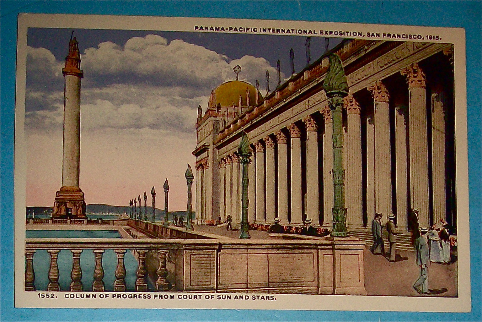 Column Of Progress From Court Of Sun & Stars Postcard