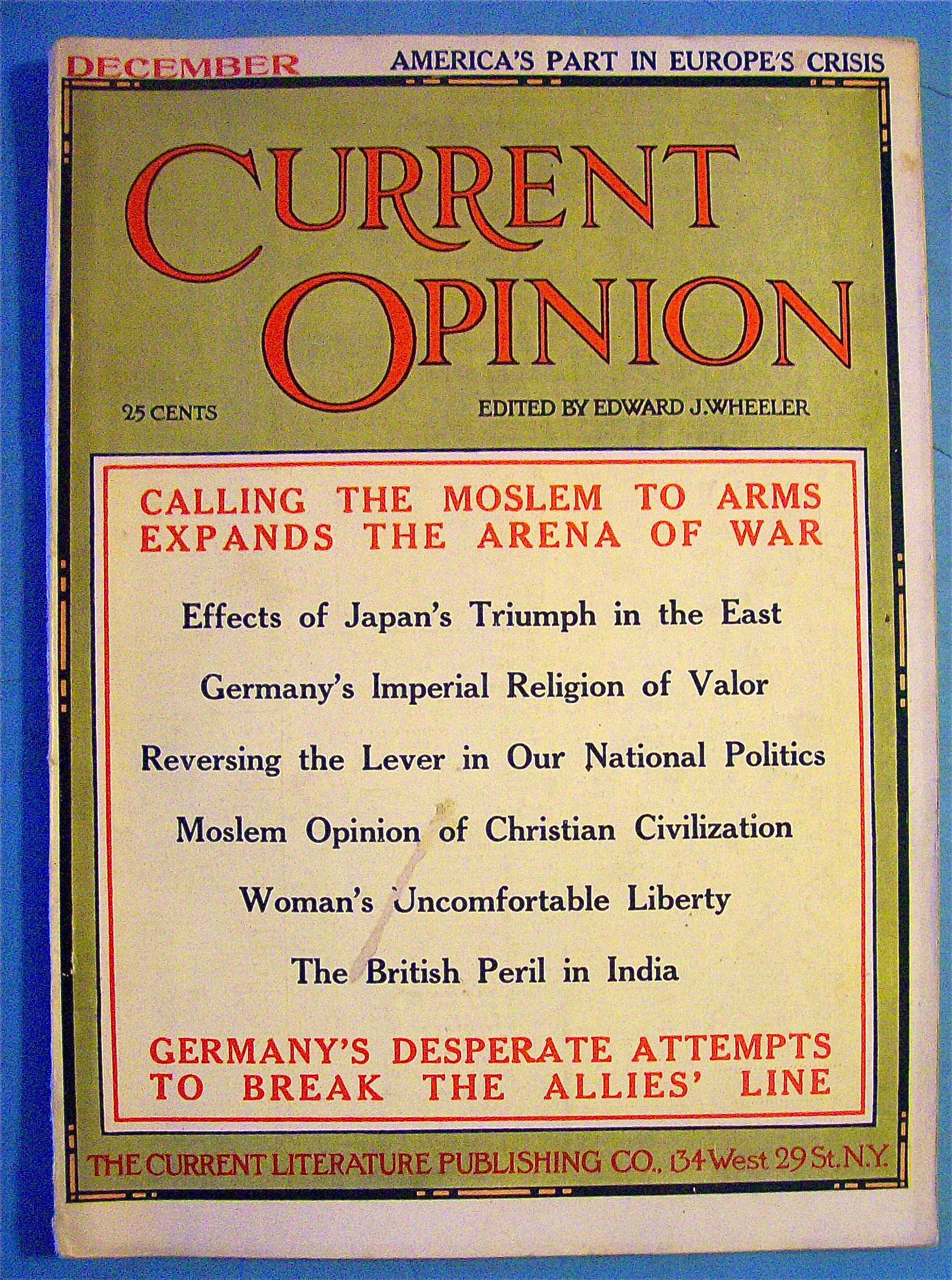 Current Opinion Magazine December 1914