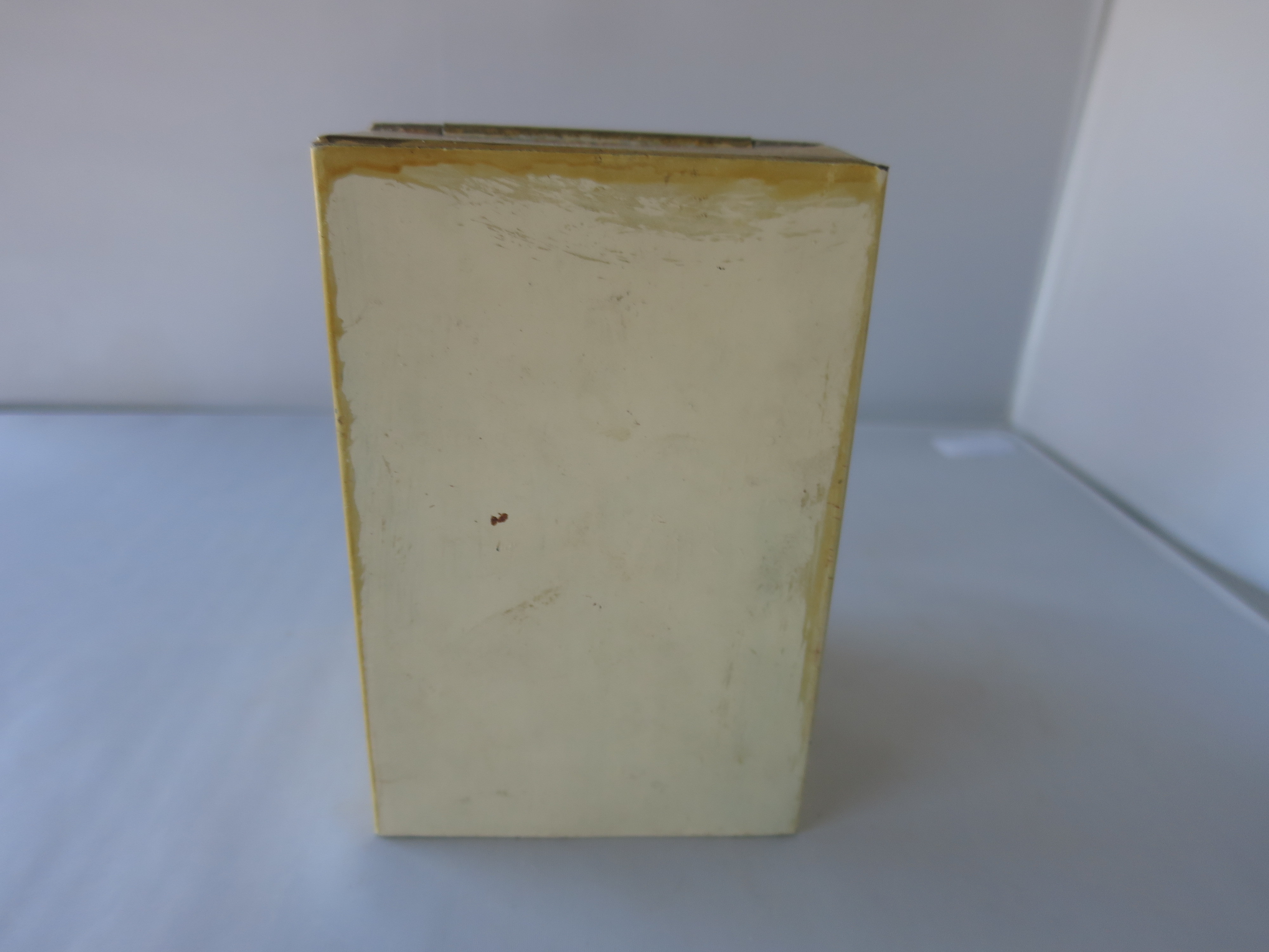 Tin Toleware Tea Caddy Spice Tin Floral Victorian Civil War era