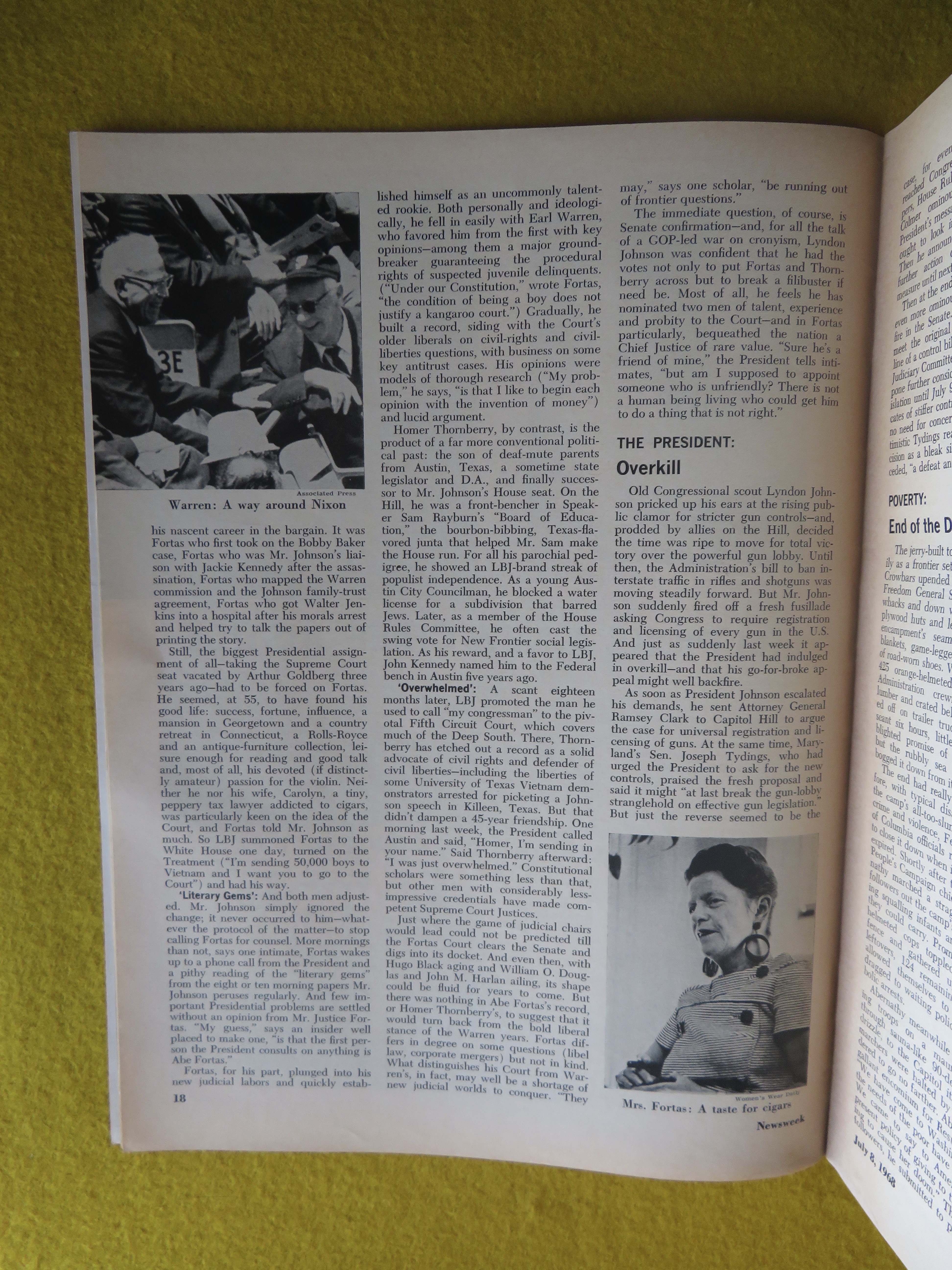 Newsweek Magazine July  8, 1968  The Polls