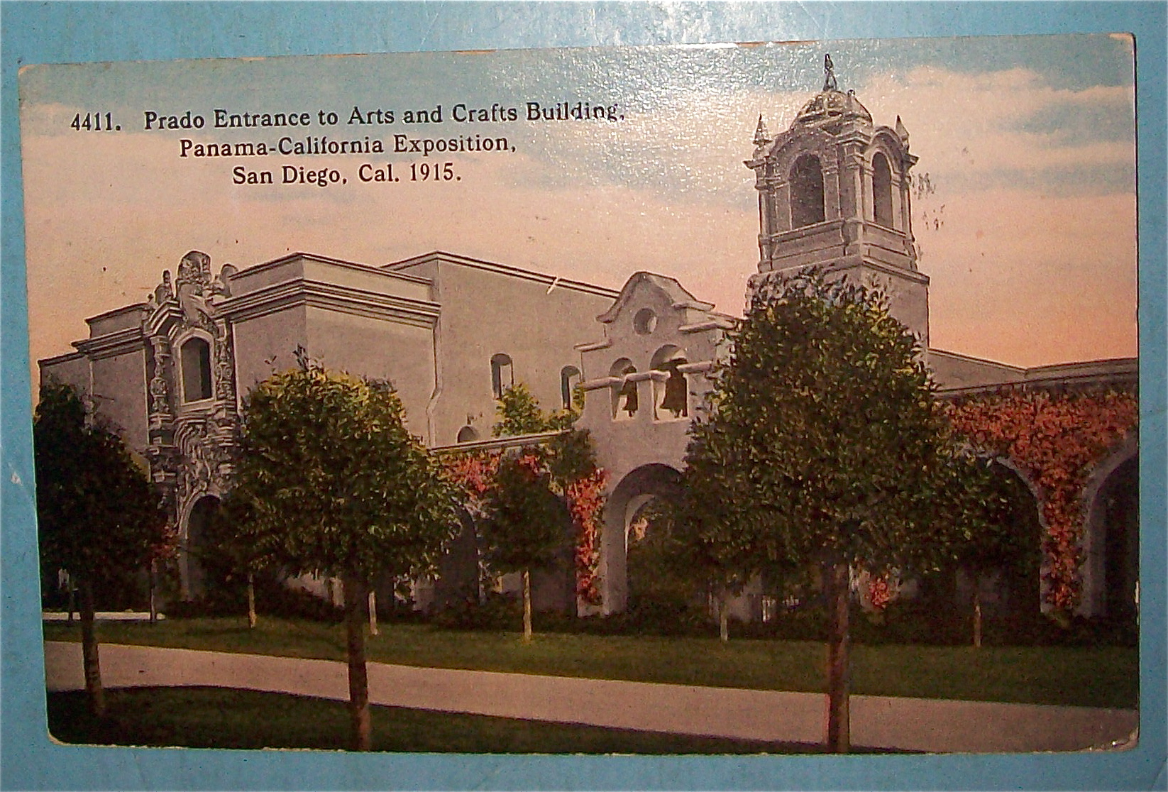 Prado Entrance To Arts & Crafts Building Postcard