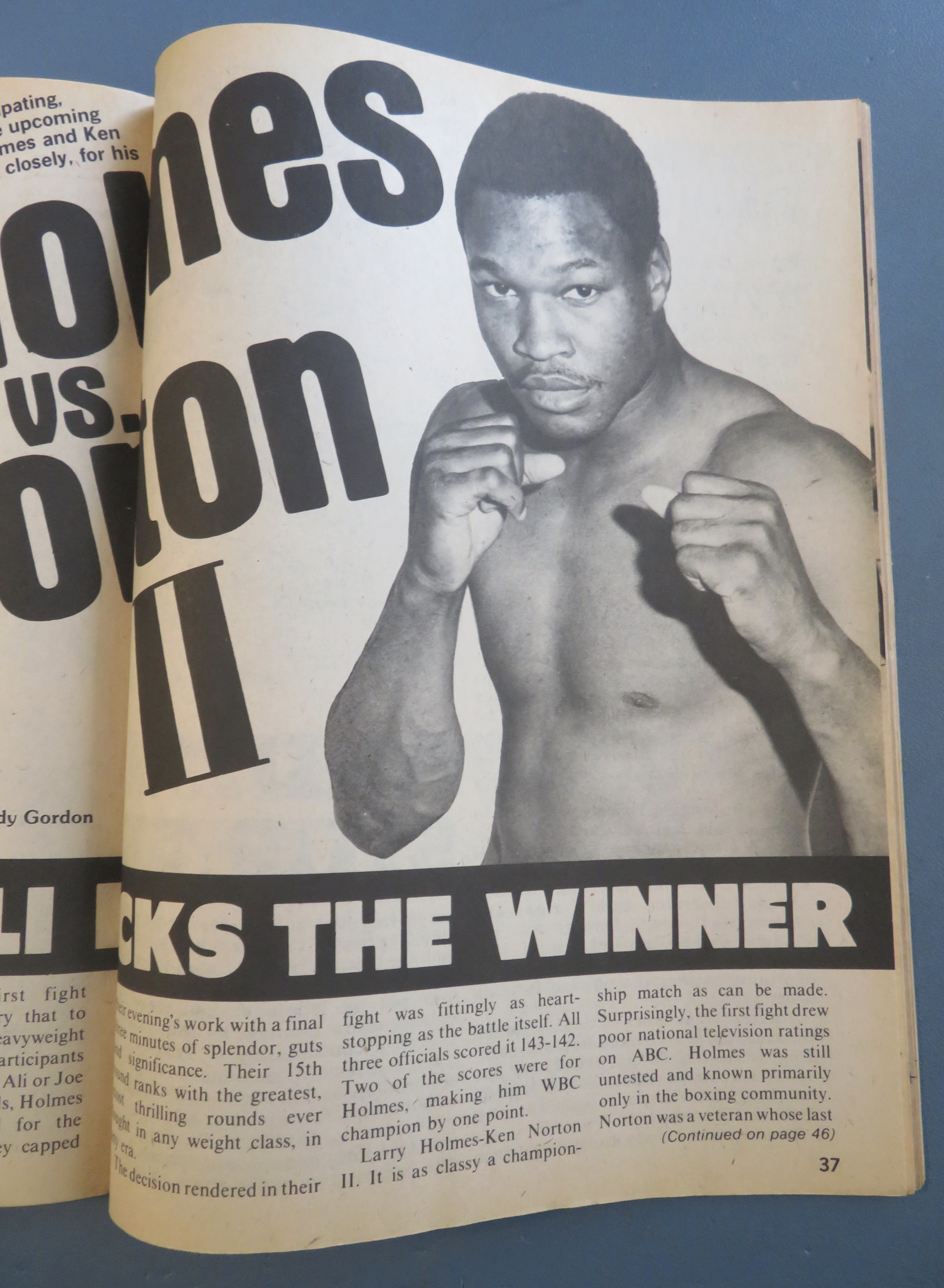 Big Book Of Boxing Magazine July 1979 Holmes vs Norton