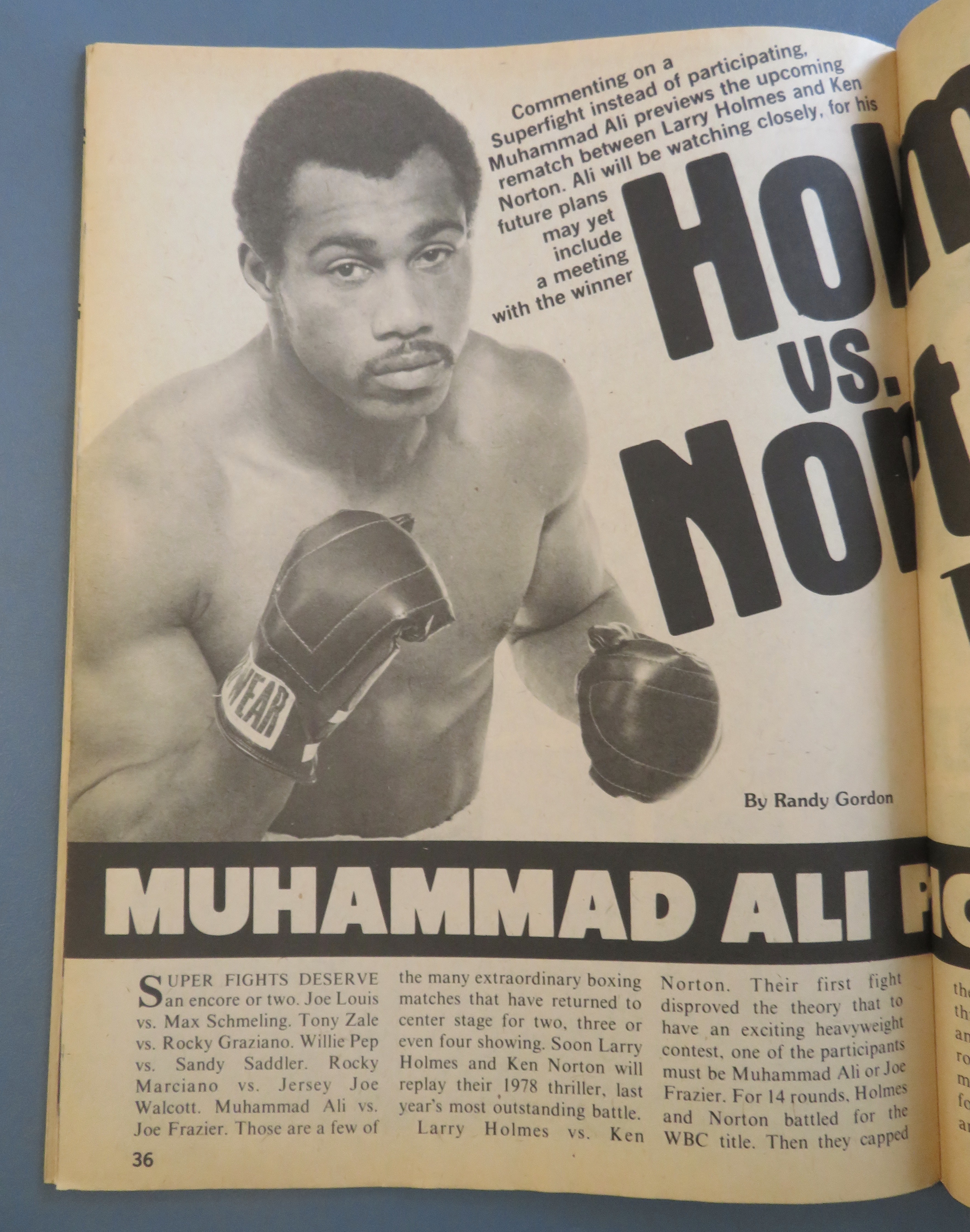 Big Book Of Boxing Magazine July 1979 Holmes vs Norton