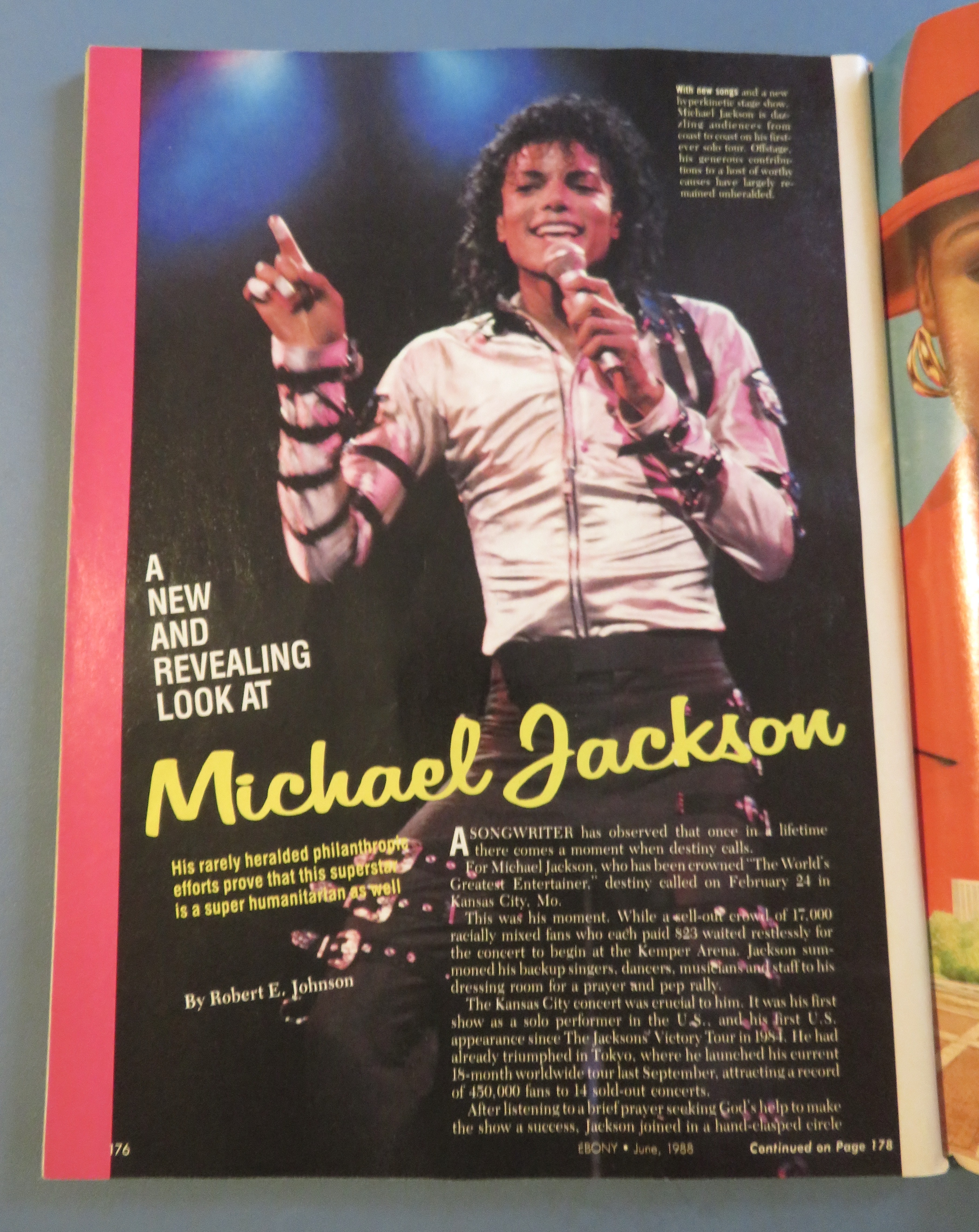 Ebony Magazine June 1988 Michael Jackson