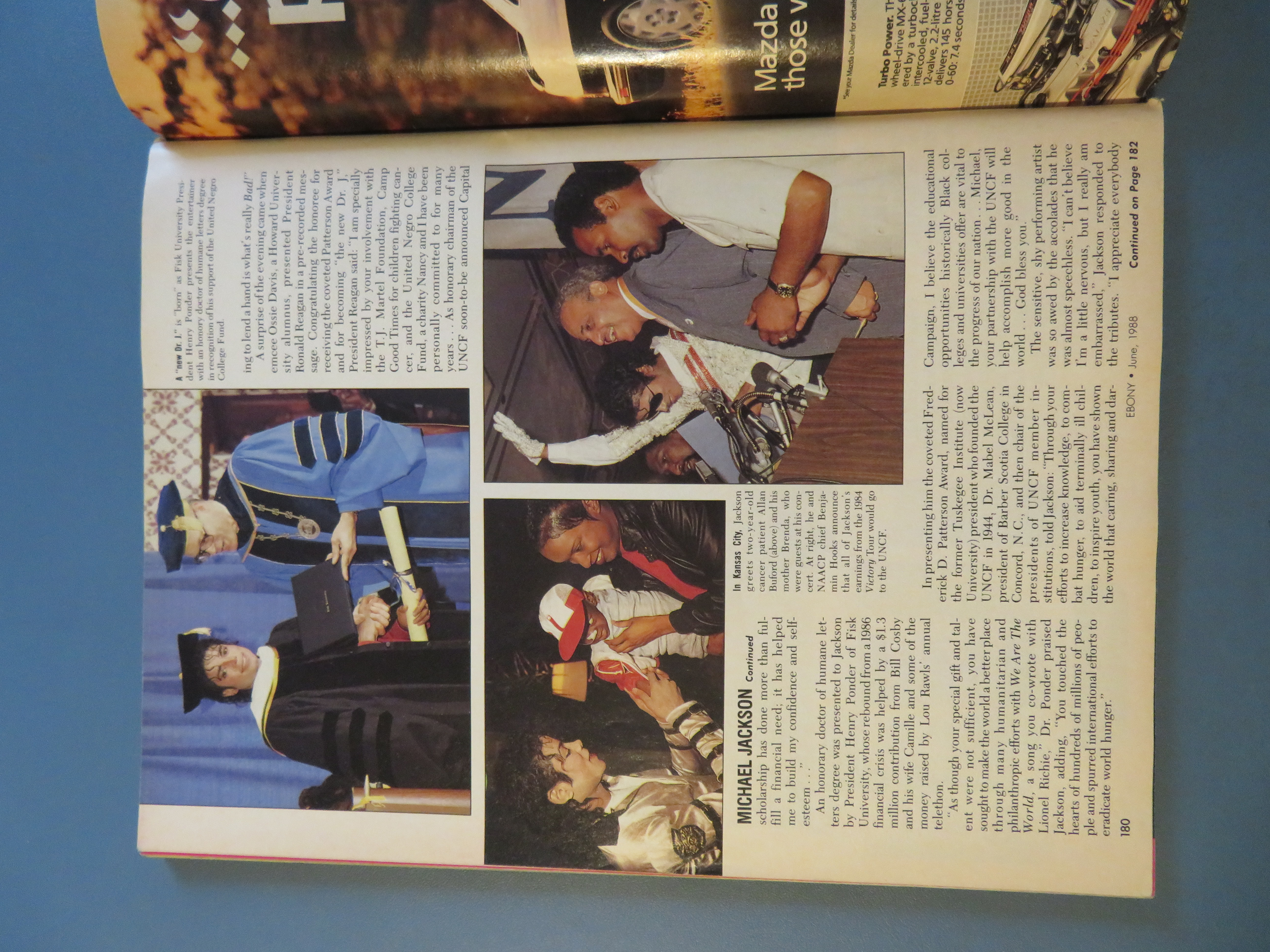 Ebony Magazine June 1988 Michael Jackson