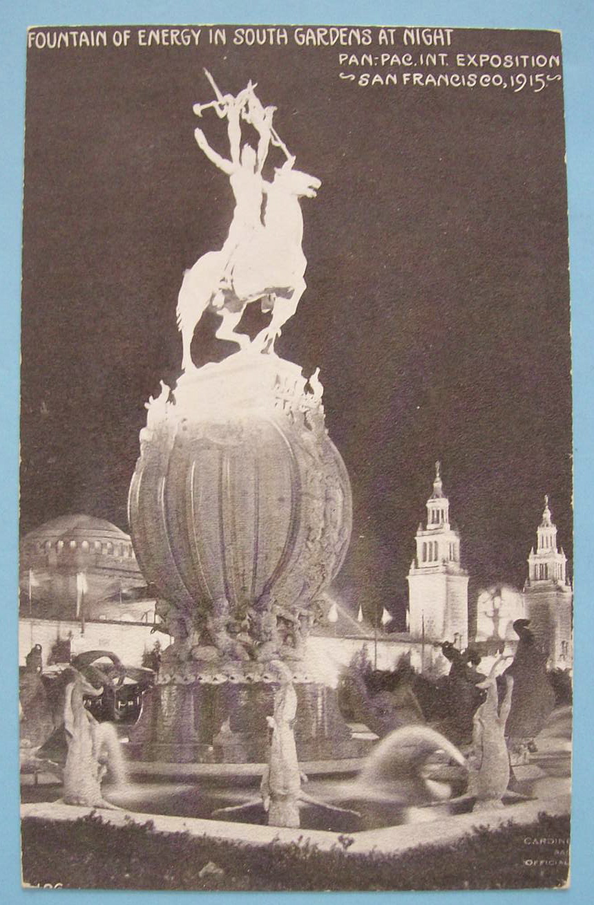 Fountain of Energy Postcard (Panama Pac Int Expo)