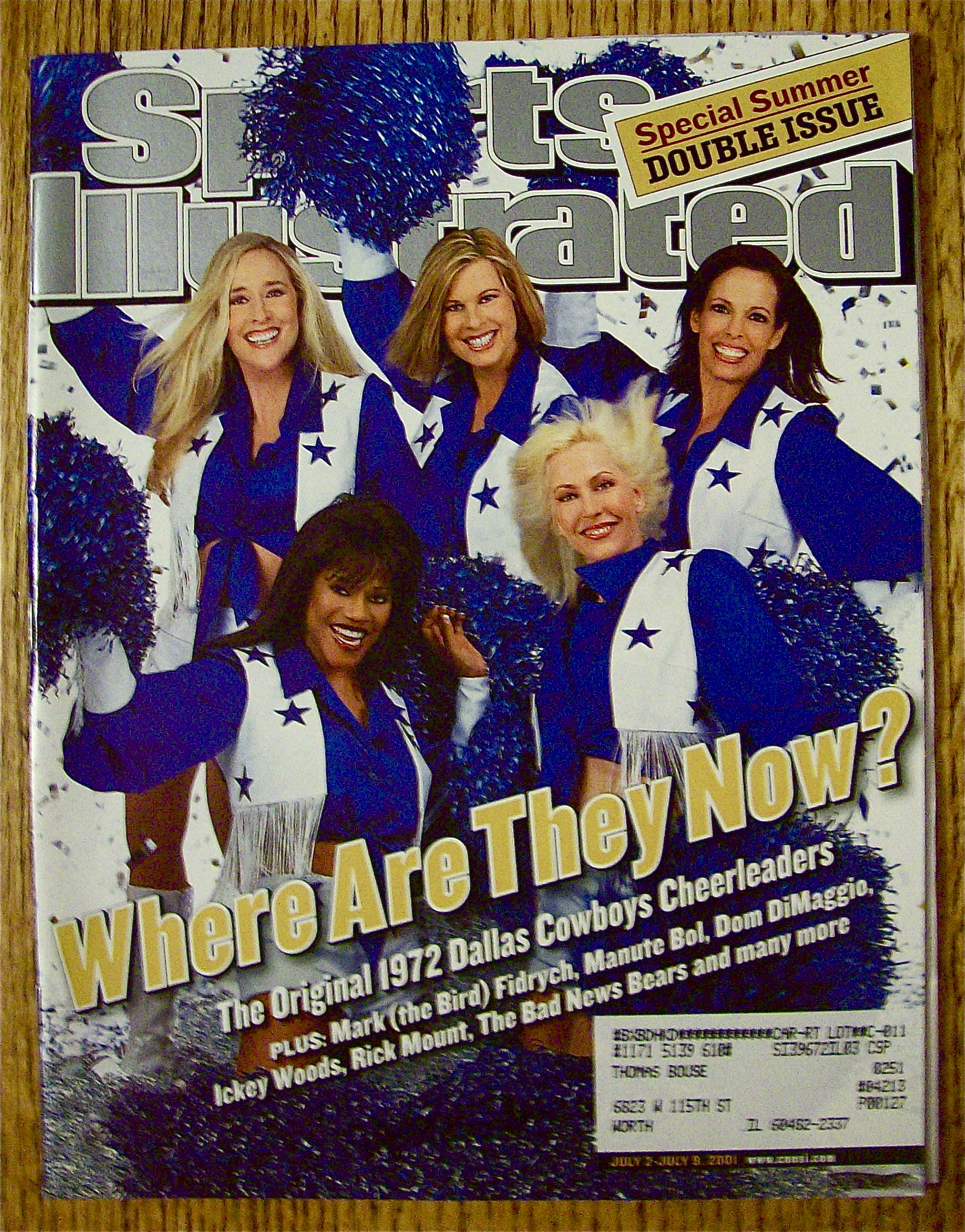 Sport Illustrated Magazine July 2-9, 2001 Cheerleaders