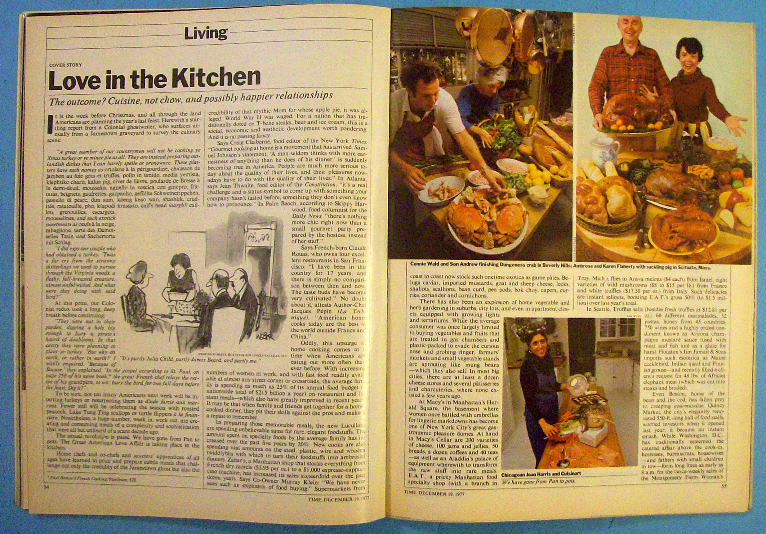 Time Magazine December 19, 1977 The Cooking Craze