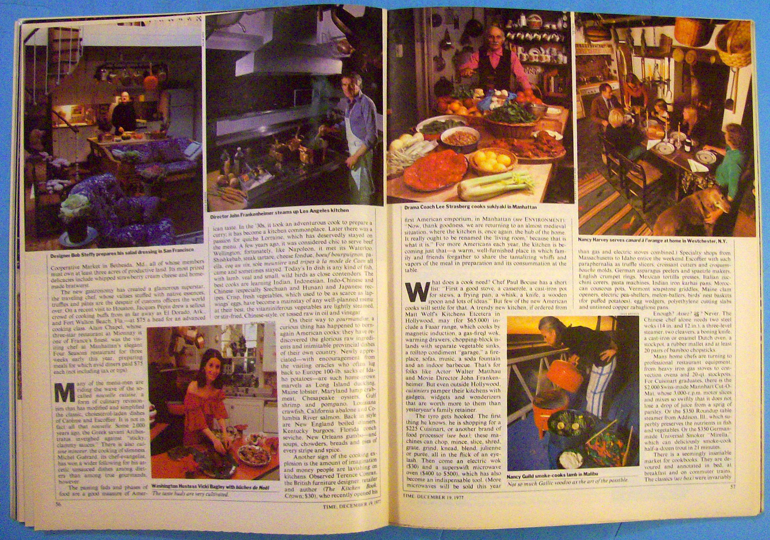 Time Magazine December 19, 1977 The Cooking Craze