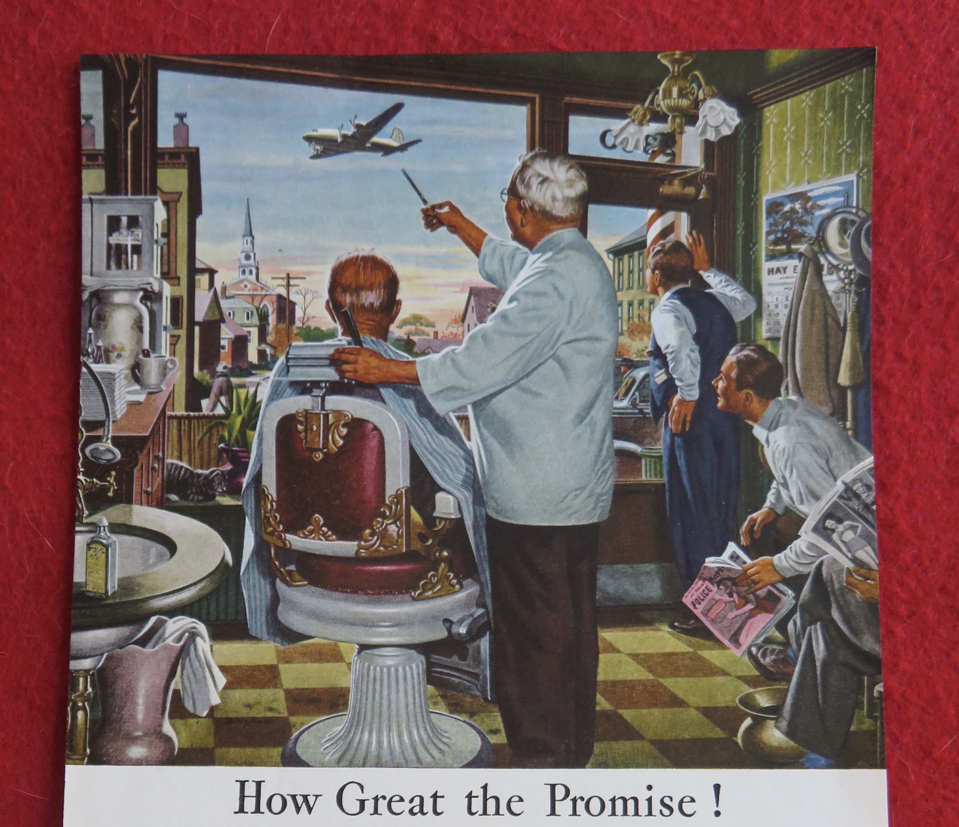 1944 Airlines Of The United States with Barber & Man