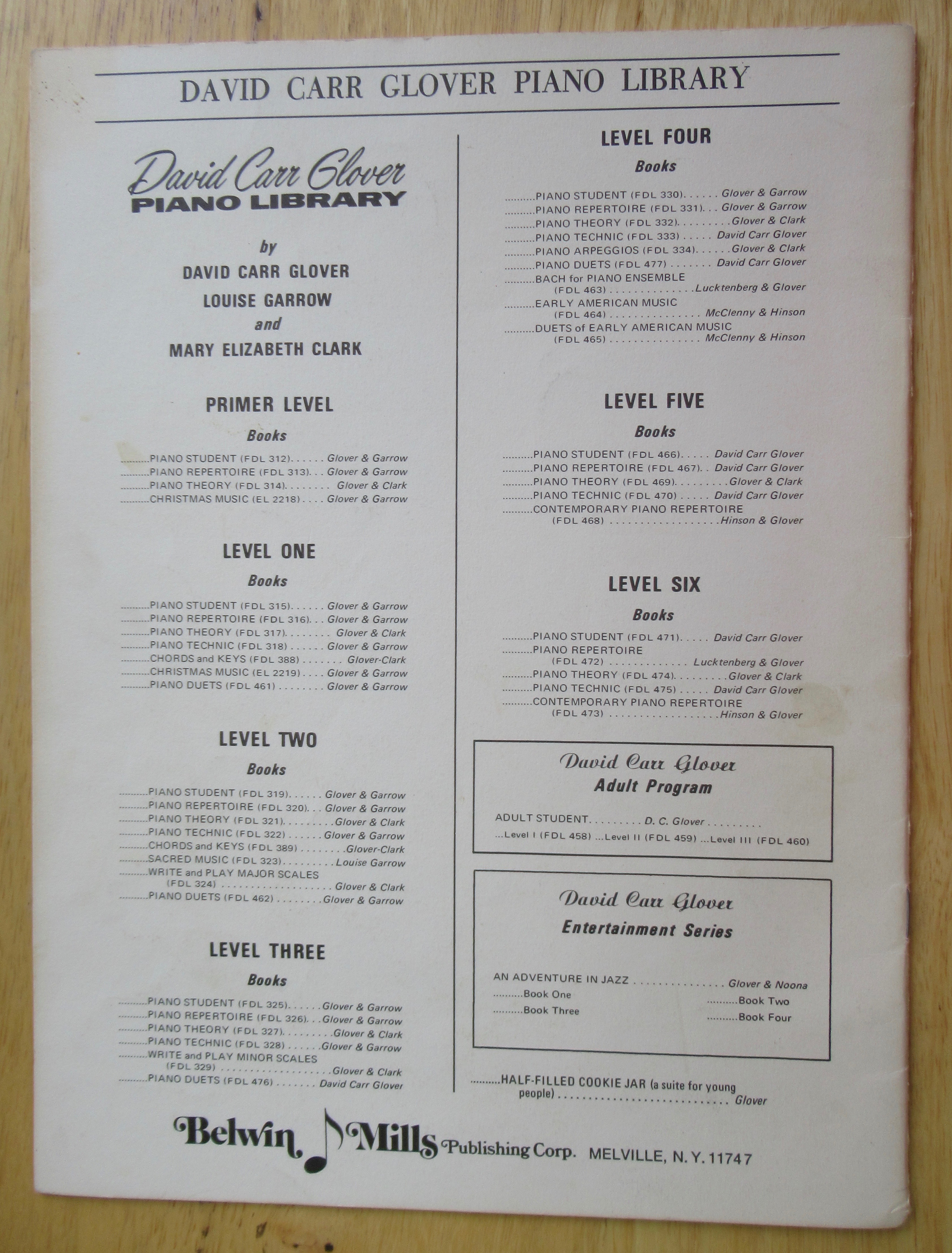 1975 Jazz Etc On 88 Sheet Music Booklet