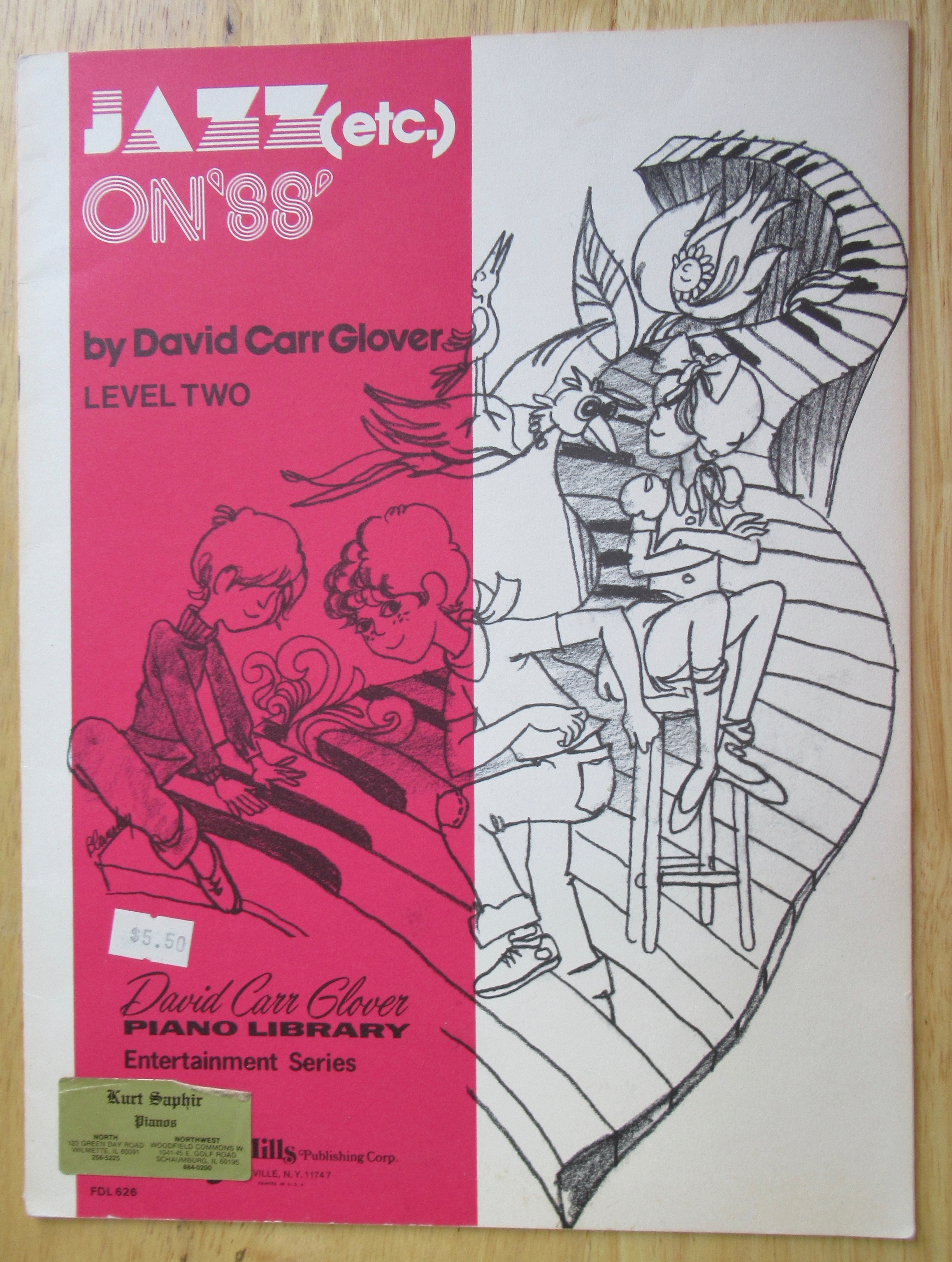 1975 Jazz Etc On 88 Sheet Music Booklet