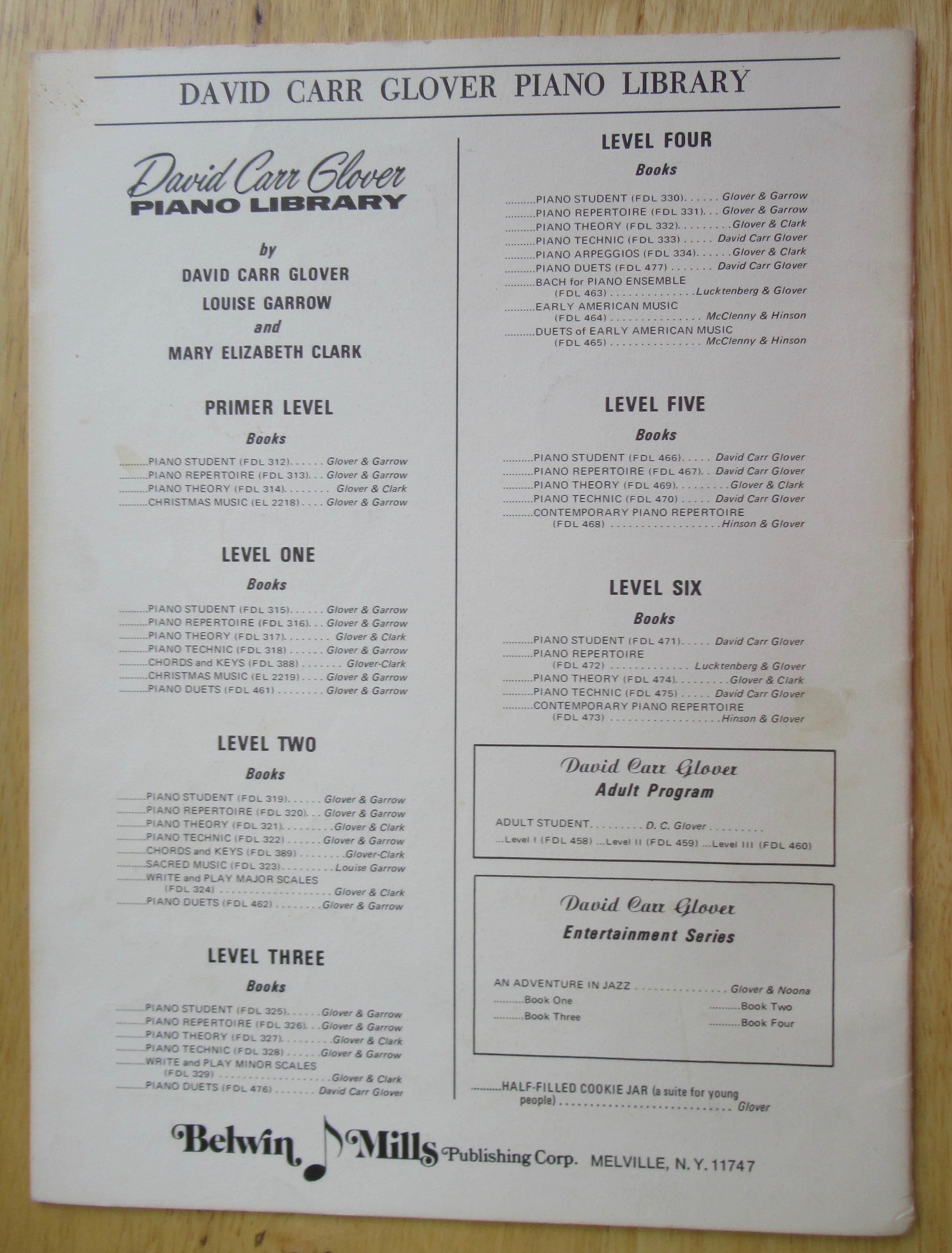 1975 Jazz Etc On 88 Sheet Music Booklet